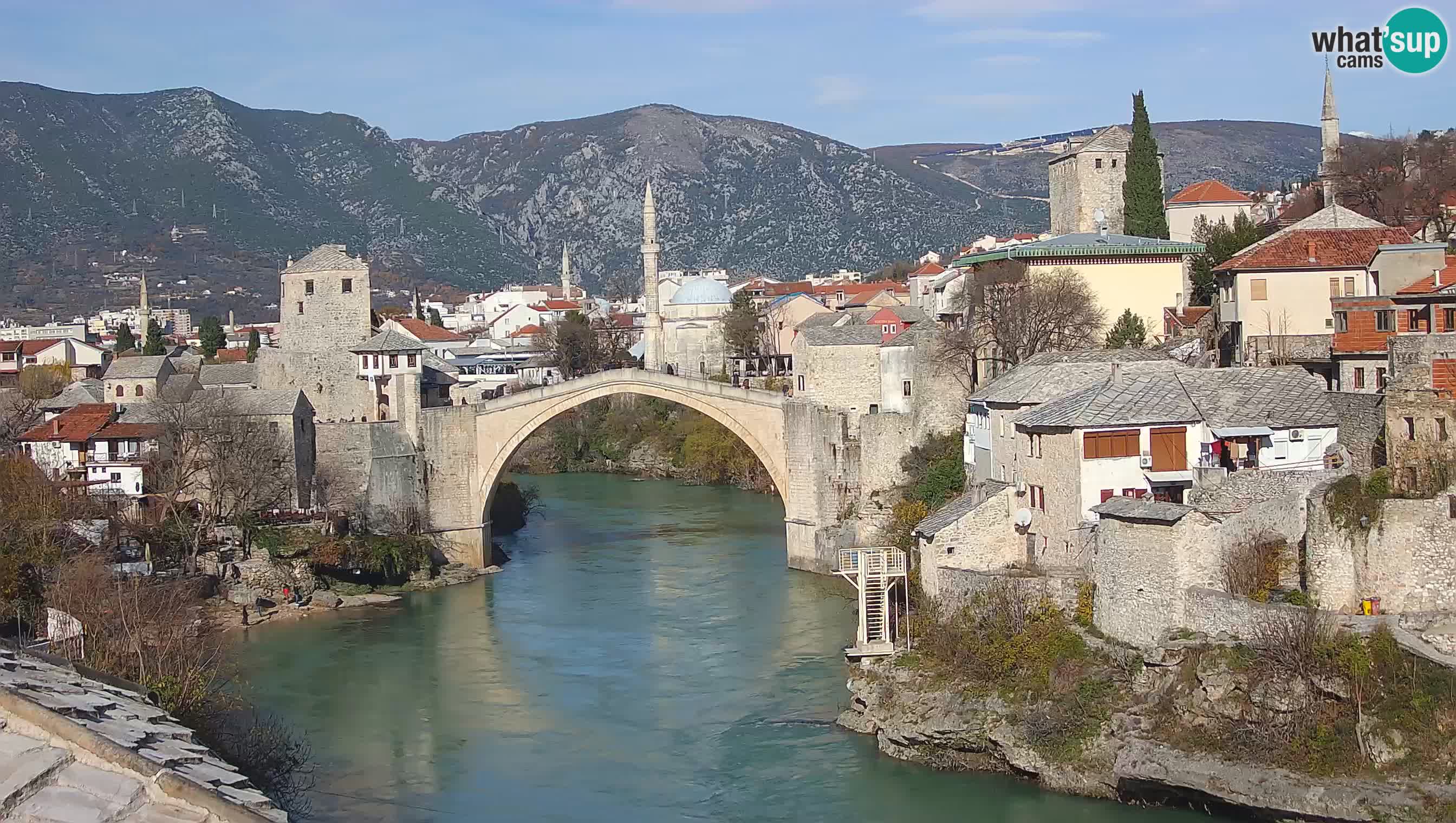 Spletna kamera Mostar – Stari Most in reka Neretva