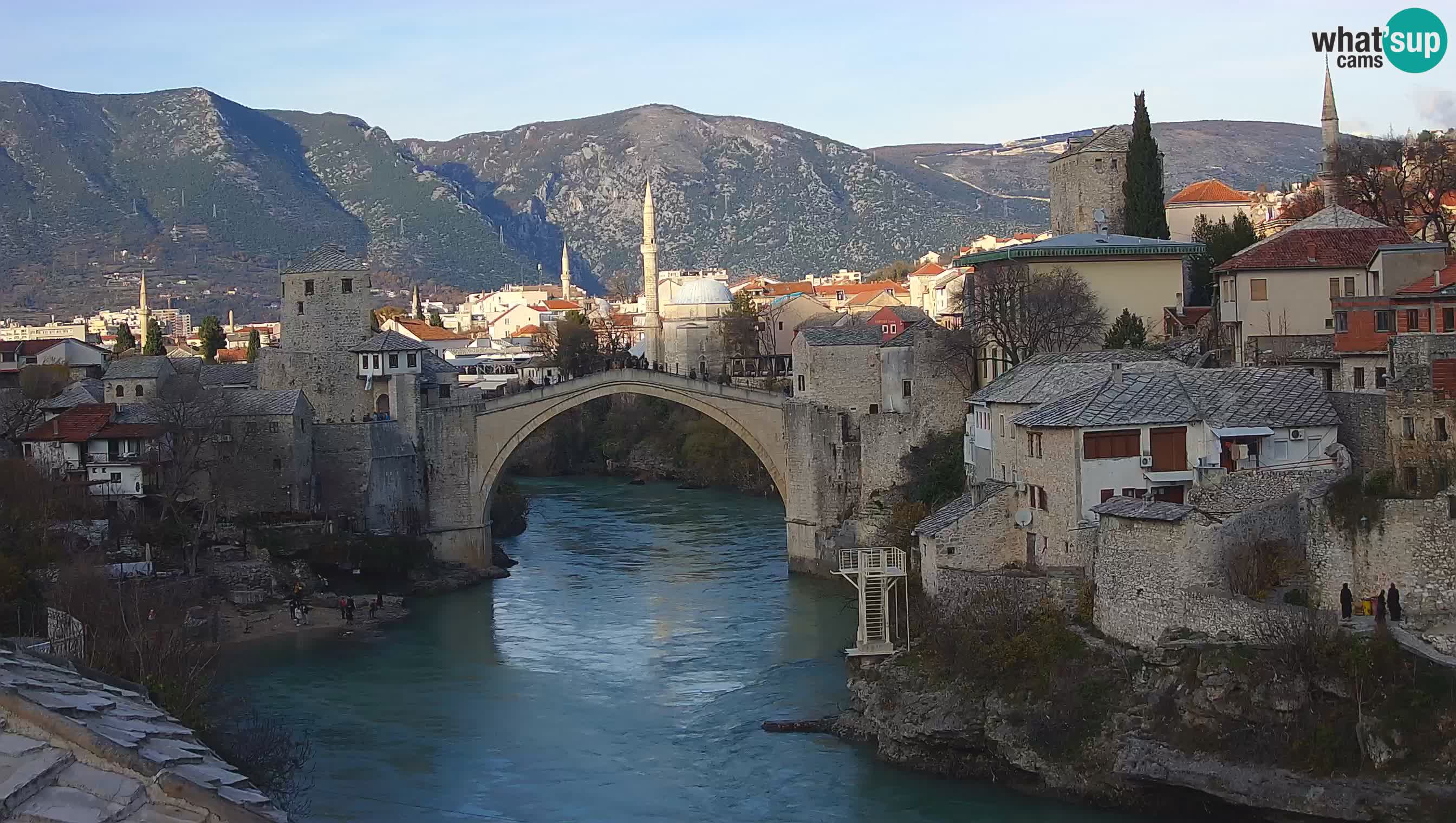 Webcam Mostar – Il Ponte Vecchio sul fiume Neretva