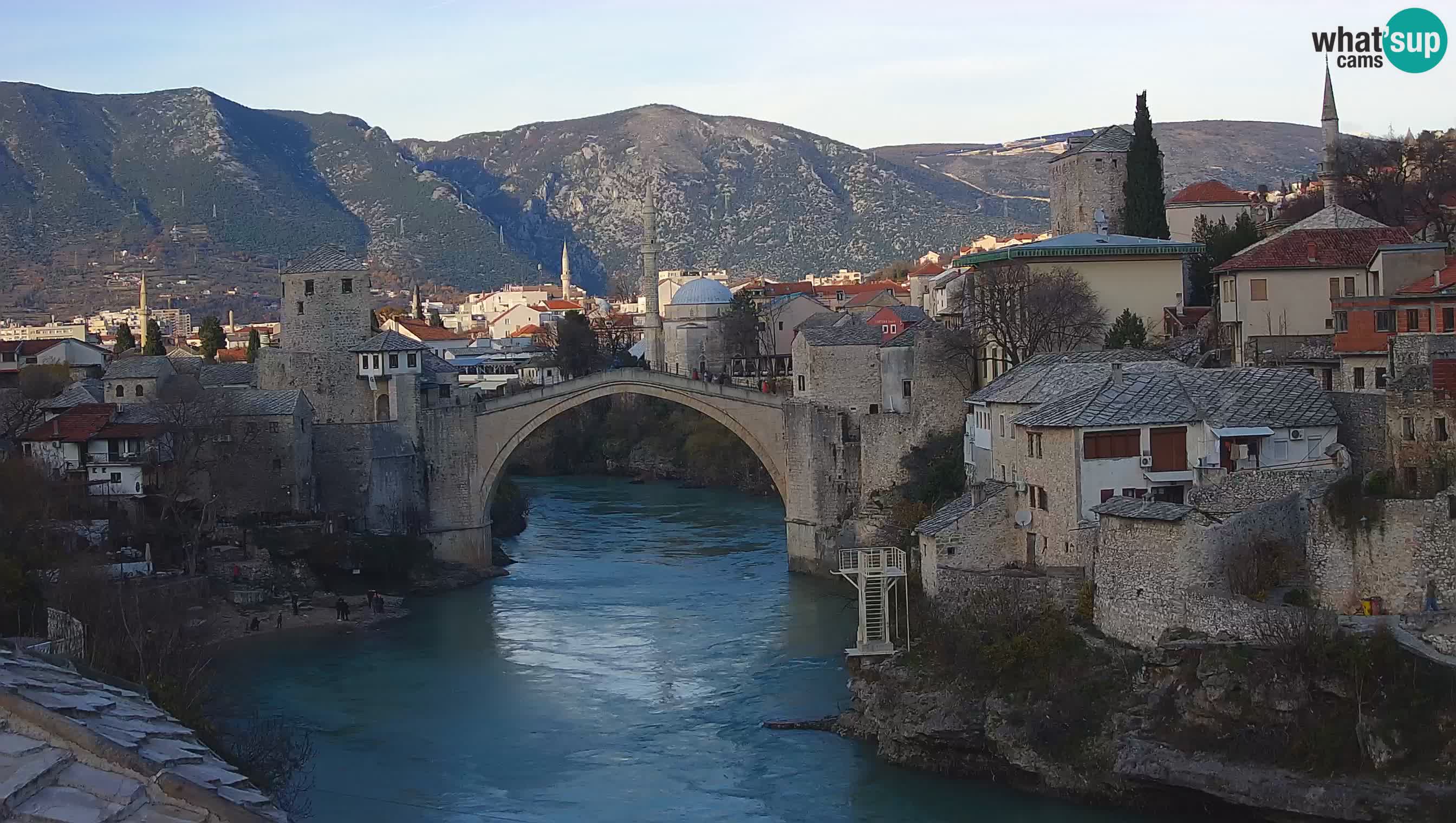Mostar web kamera – Stari Most i rijeka Neretva – Goa Mostar