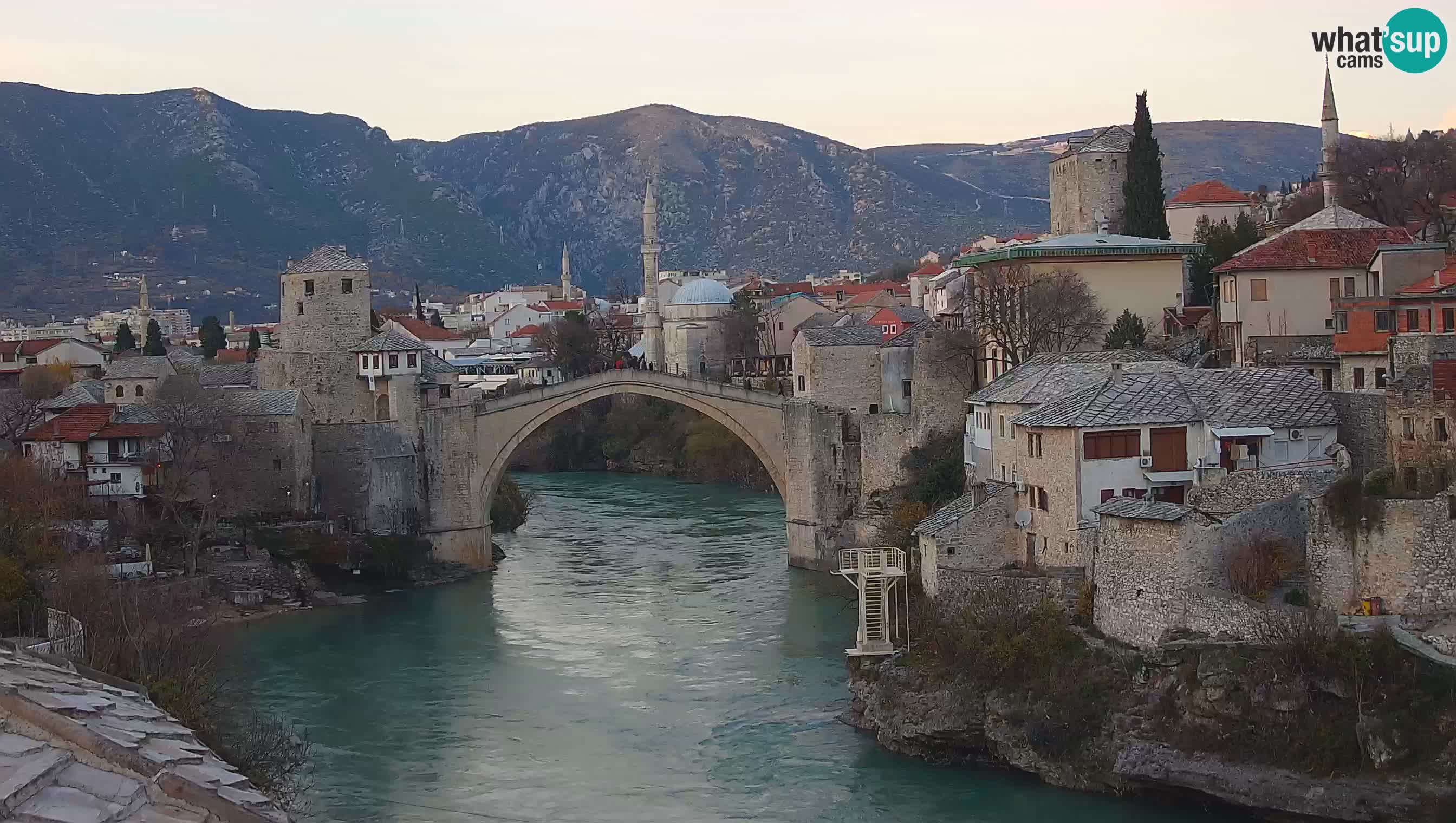 Live Webcam of Mostar – Stari Most (Old Bridge) and Neretva River
