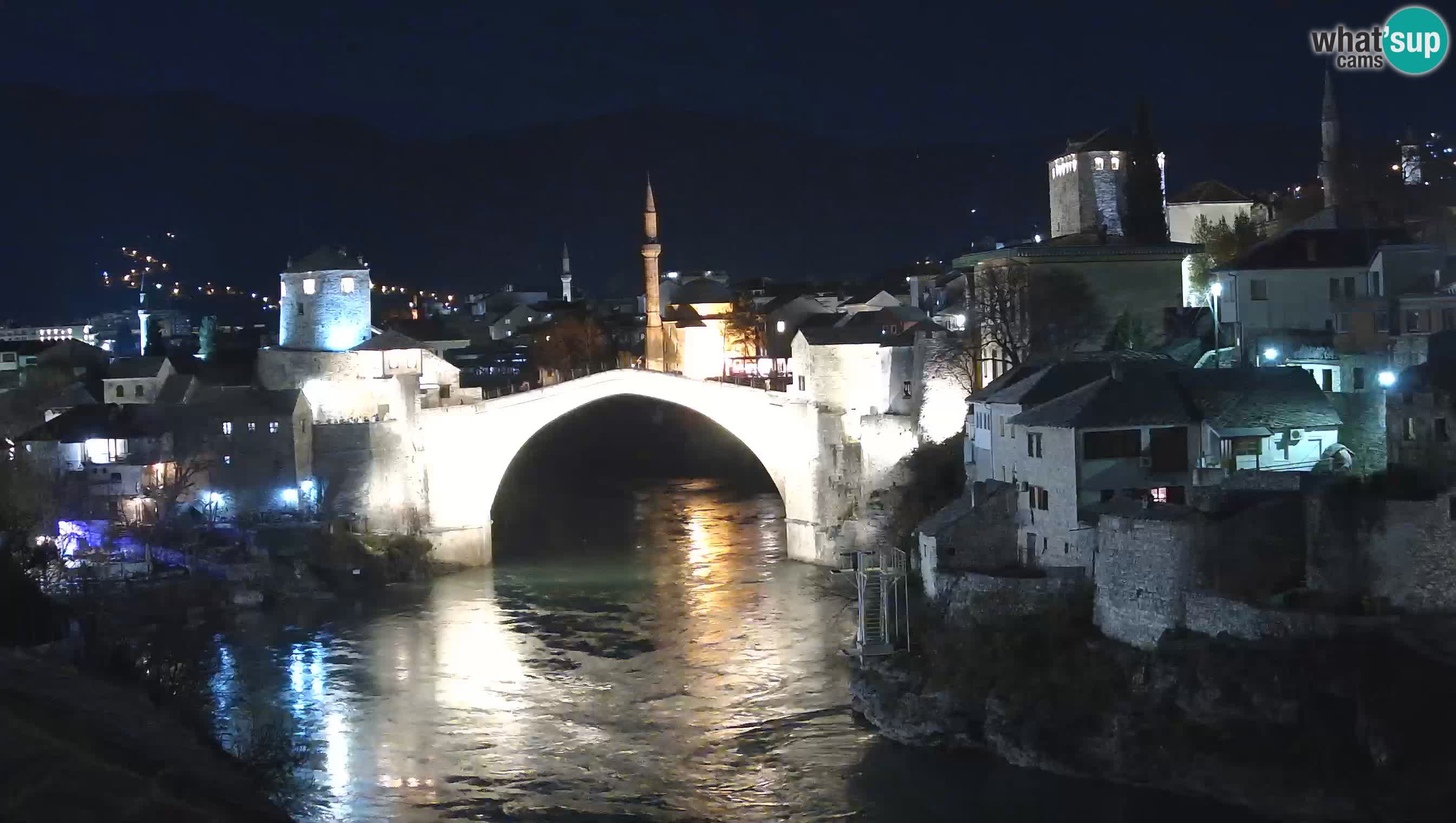 Cámara web de Mostar – El Viejo Puente sobre el río Neretva