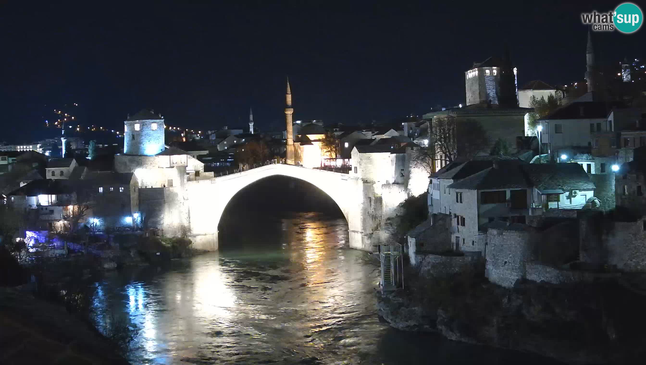 Cámara web de Mostar – El Viejo Puente sobre el río Neretva