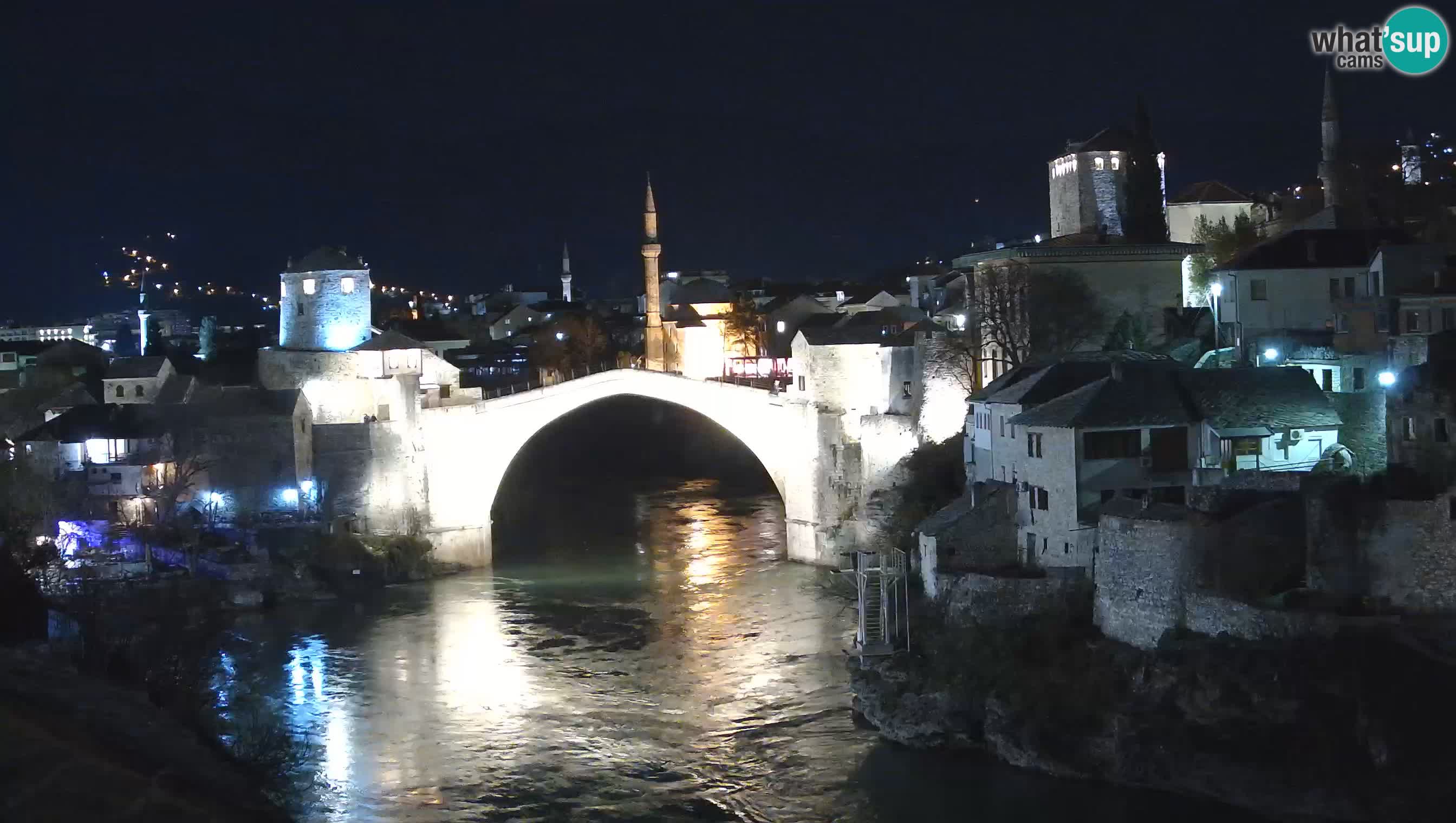 Cámara web de Mostar – El Viejo Puente sobre el río Neretva