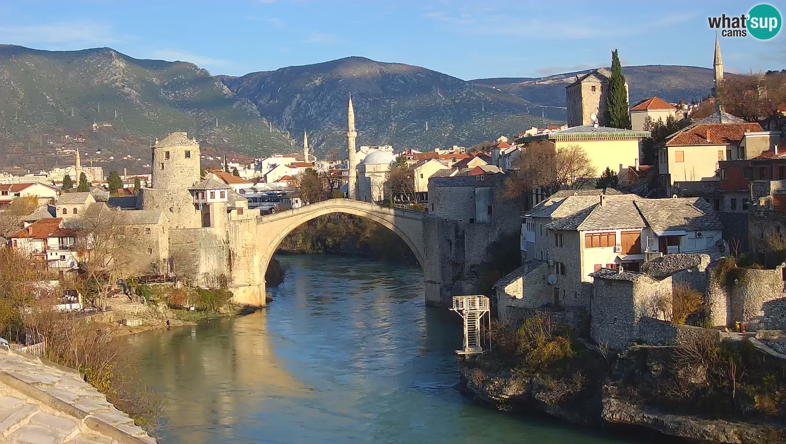 Mostar web kamera – Stari Most i rijeka Neretva – Goa Mostar