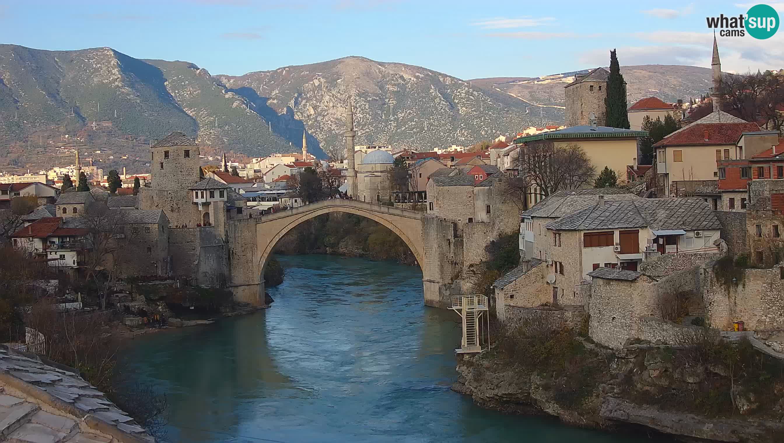 Mostar web kamera – Stari Most i rijeka Neretva – Goa Mostar