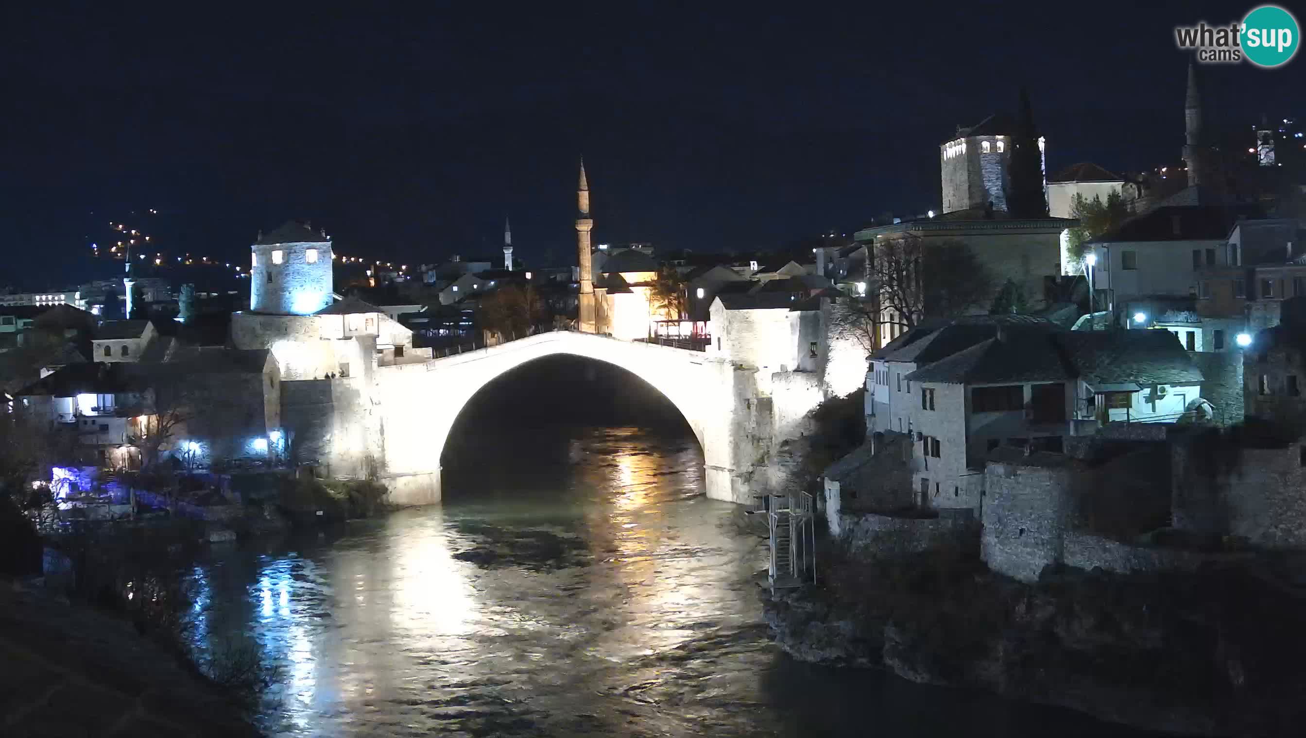 Cámara web de Mostar – El Viejo Puente sobre el río Neretva