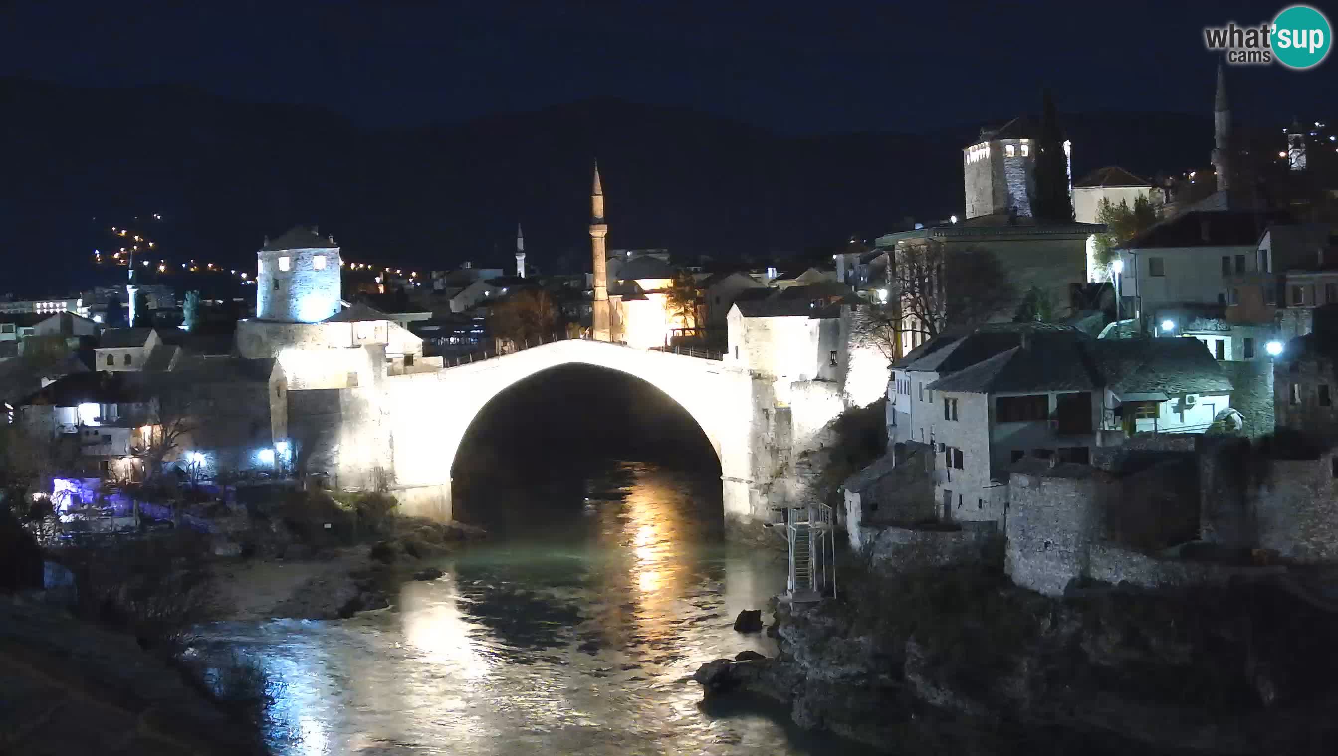 Webcam de Mostar – Le Vieux Pont sur la rivière Neretva