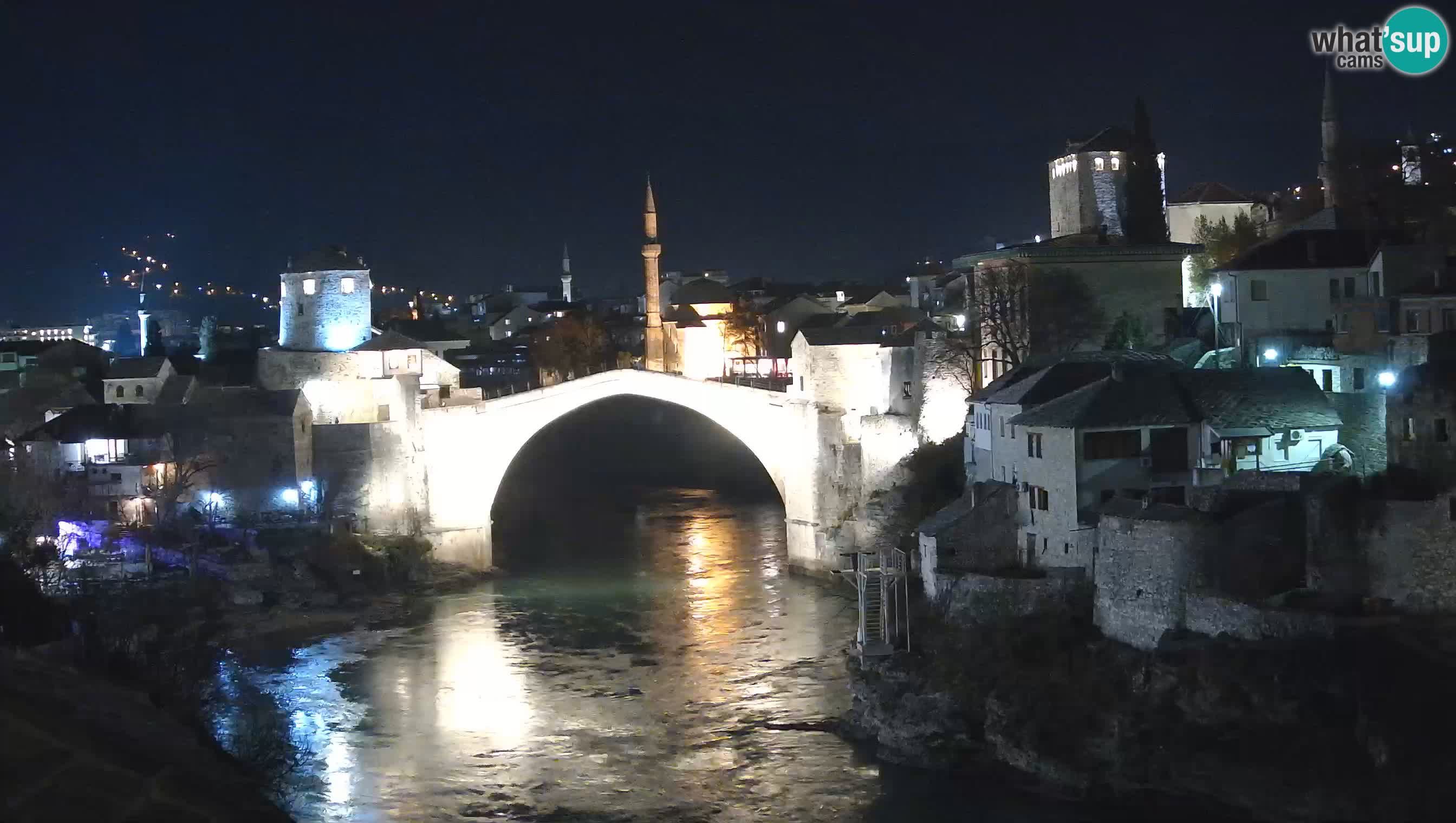 Mostar live – Webcam auf die Alte Brücke (Stari Most) und den Fluss Neretva