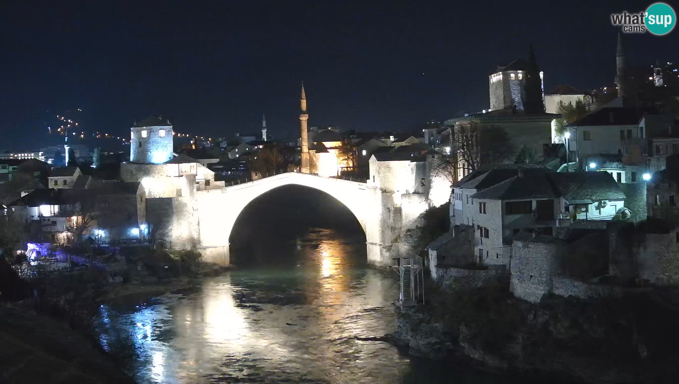 Cámara web de Mostar – El Viejo Puente sobre el río Neretva