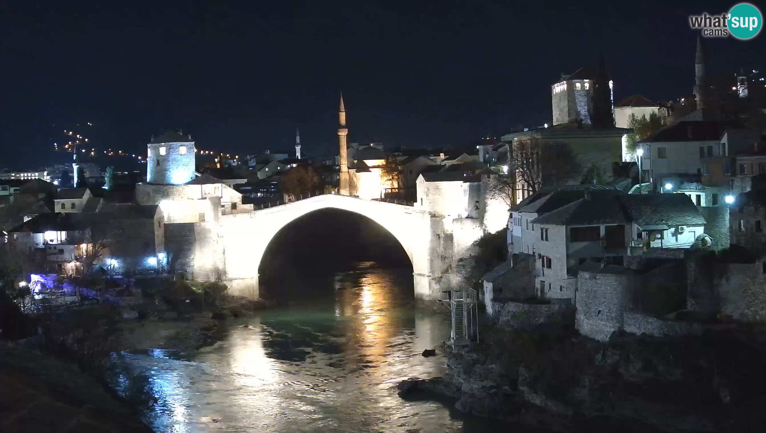 Cámara web de Mostar – El Viejo Puente sobre el río Neretva