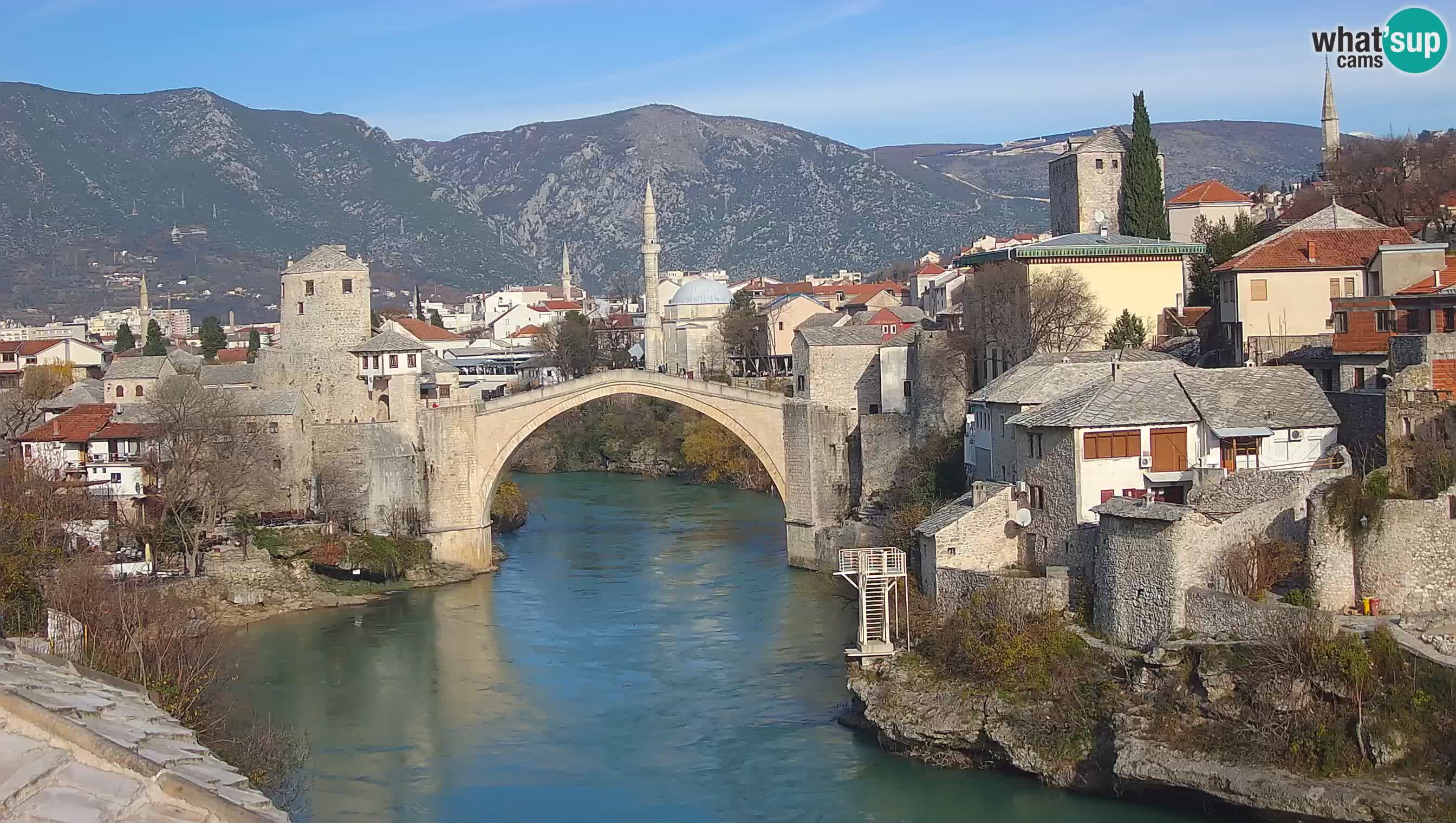 Mostar in diretta – Webcam sul Ponte Vecchio (Stari Most) e fiume Neretva