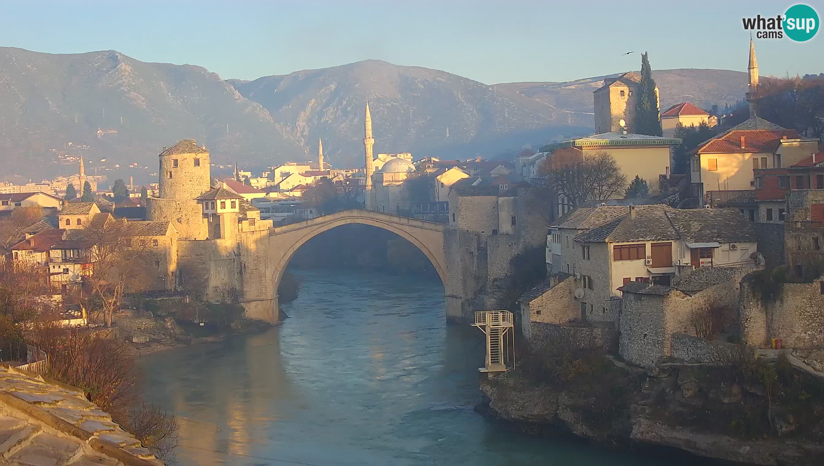 Live Webcam of Mostar – Stari Most (Old Bridge) and Neretva River