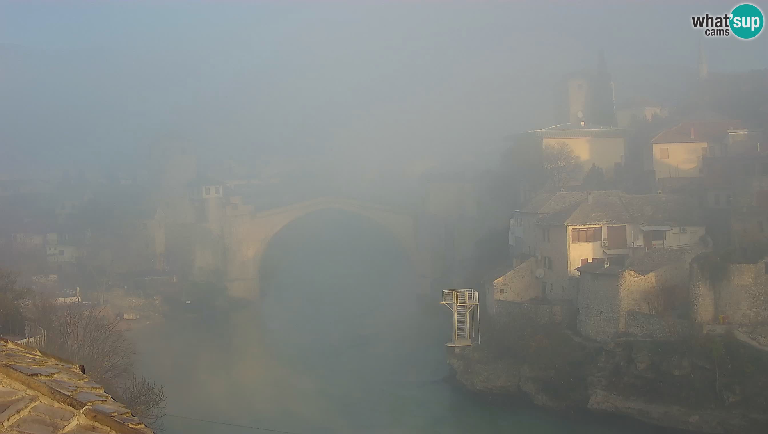 Webcam de Mostar – Le Vieux Pont sur la rivière Neretva