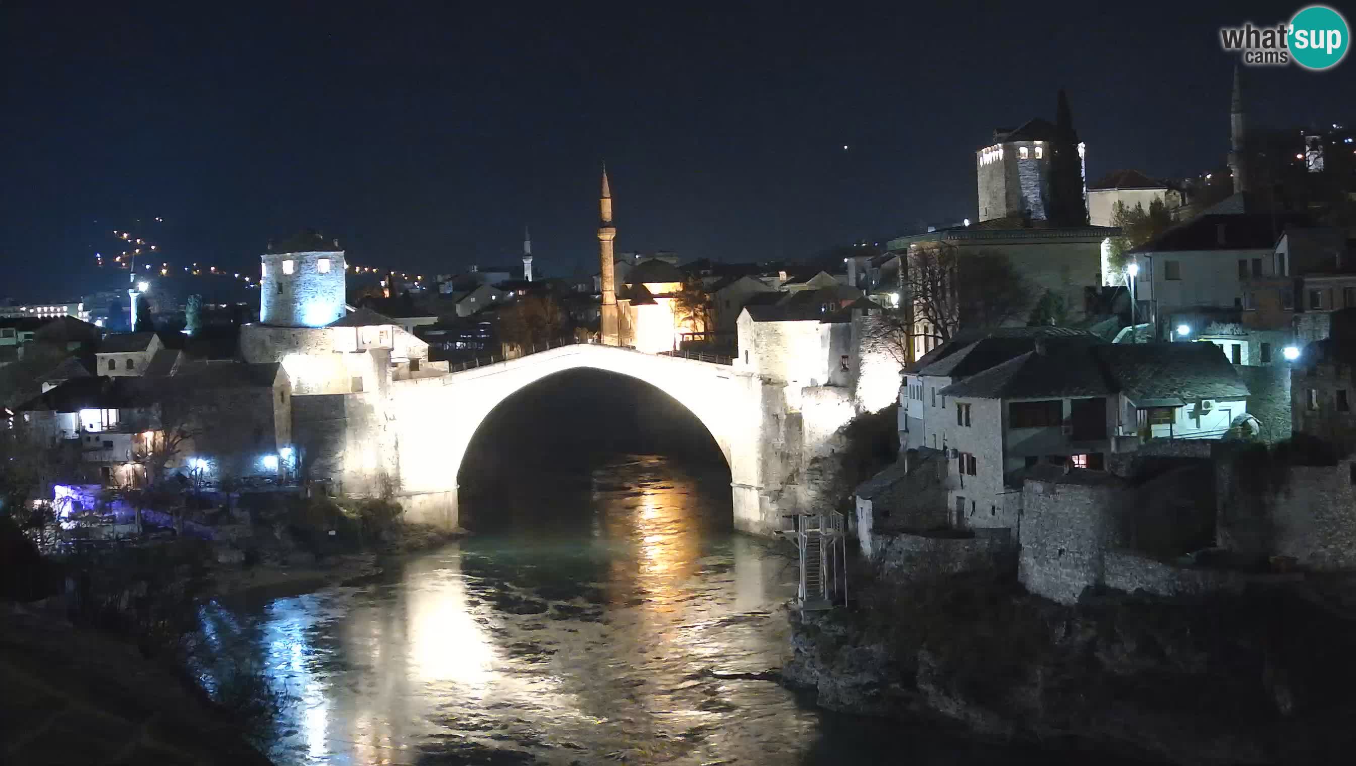 Cámara web de Mostar – El Viejo Puente sobre el río Neretva