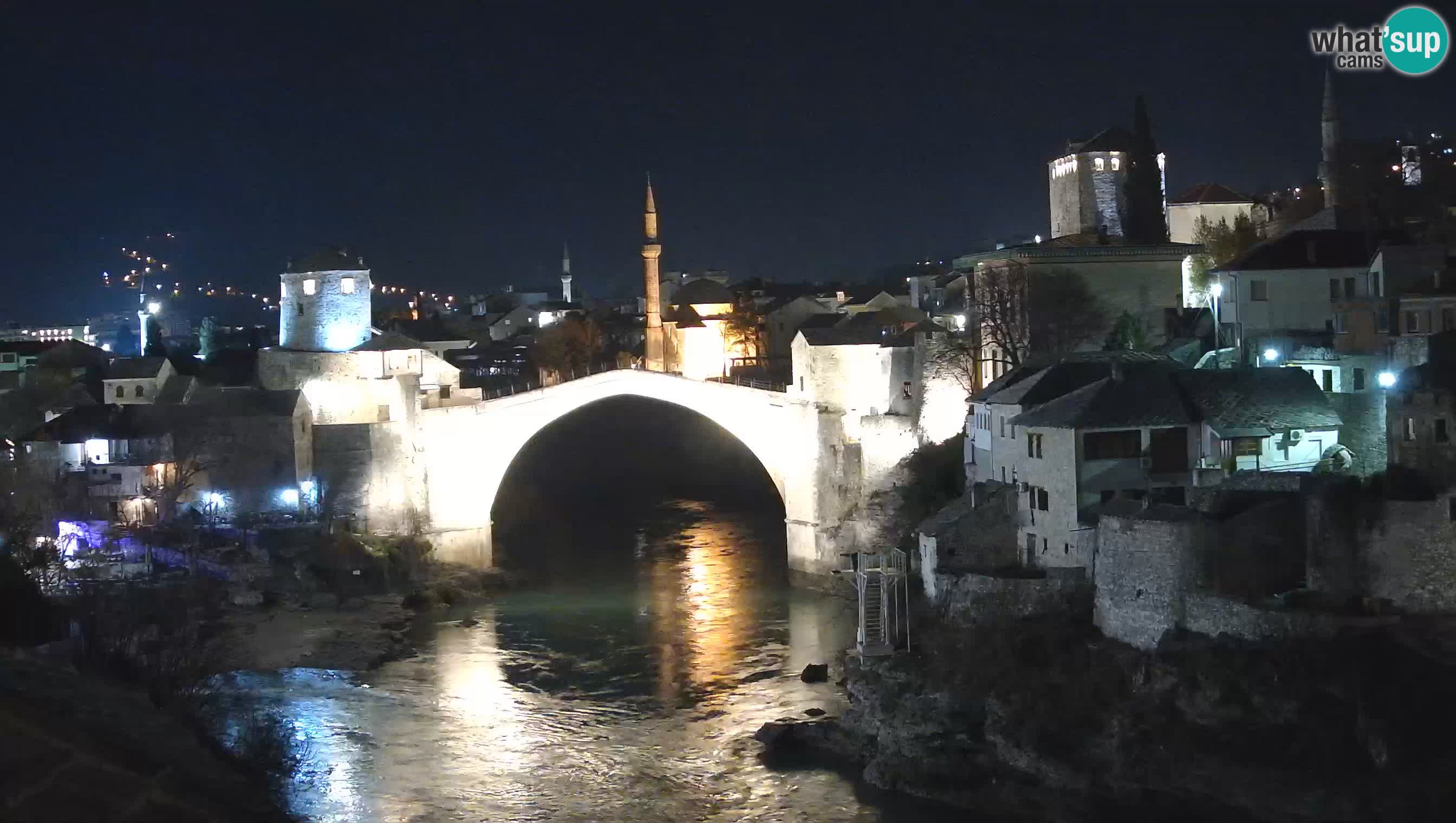 Webcam de Mostar – Le Vieux Pont sur la rivière Neretva