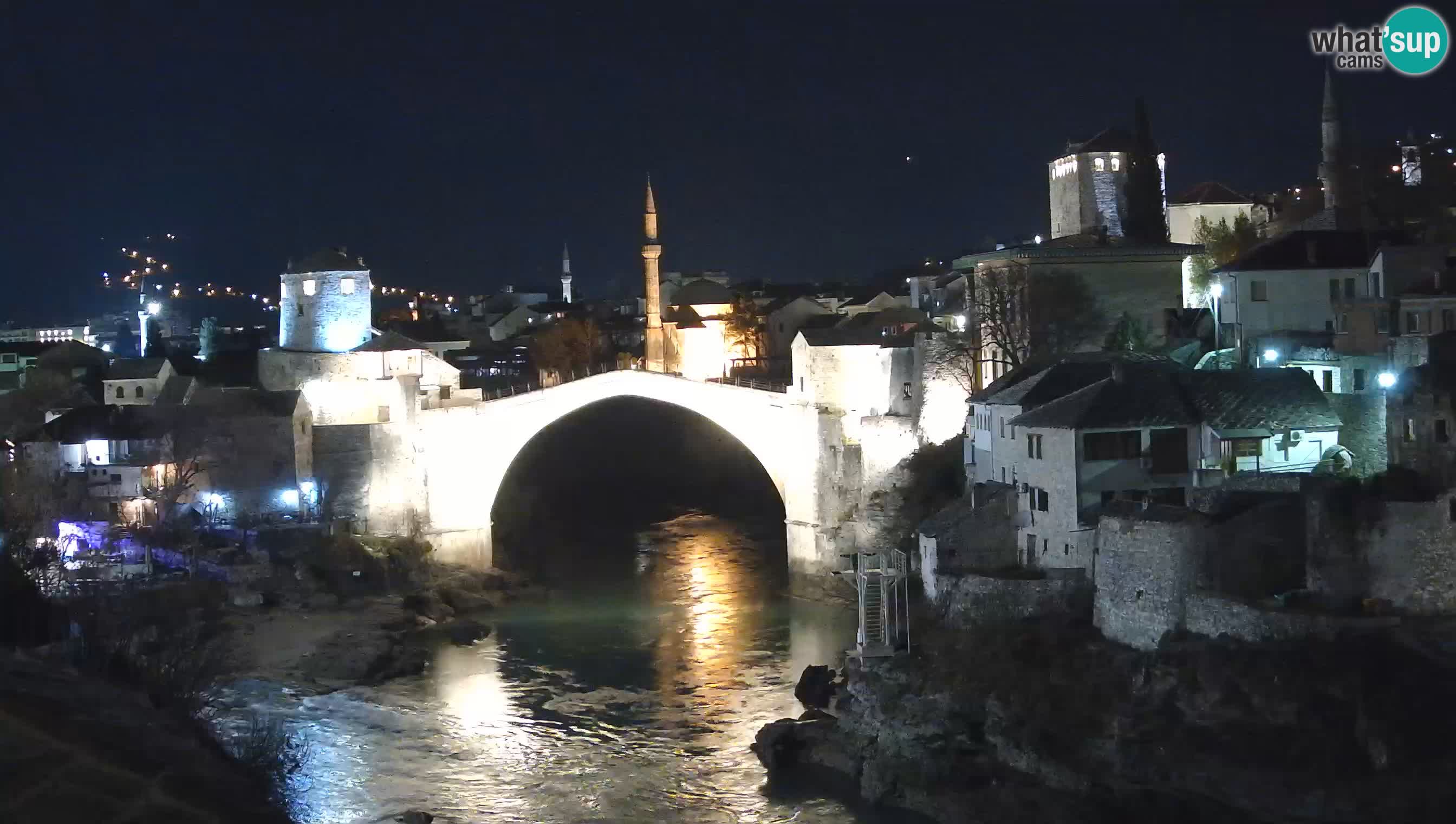 Webcam de Mostar – Le Vieux Pont sur la rivière Neretva