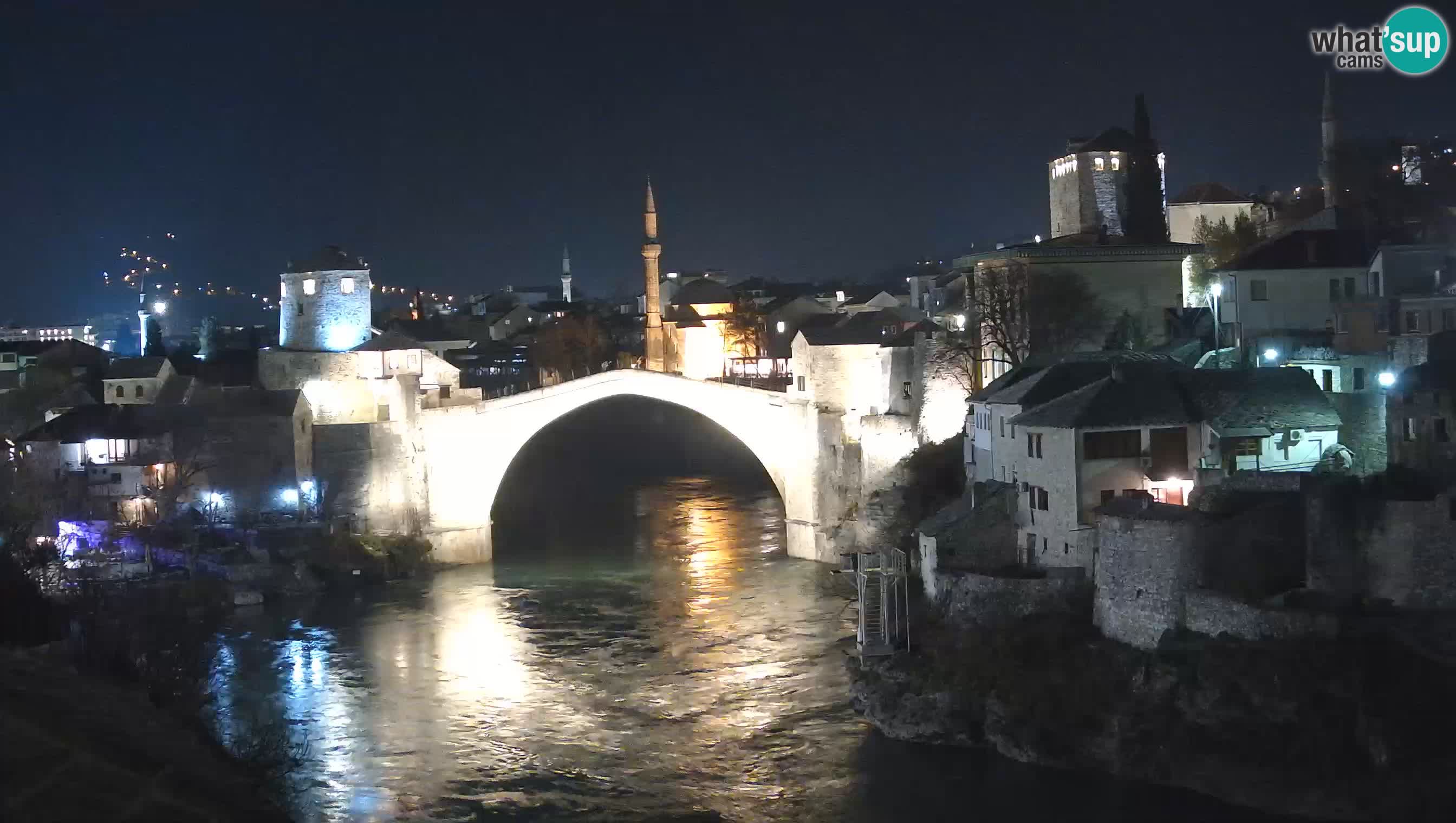 Webcam de Mostar – Le Vieux Pont sur la rivière Neretva