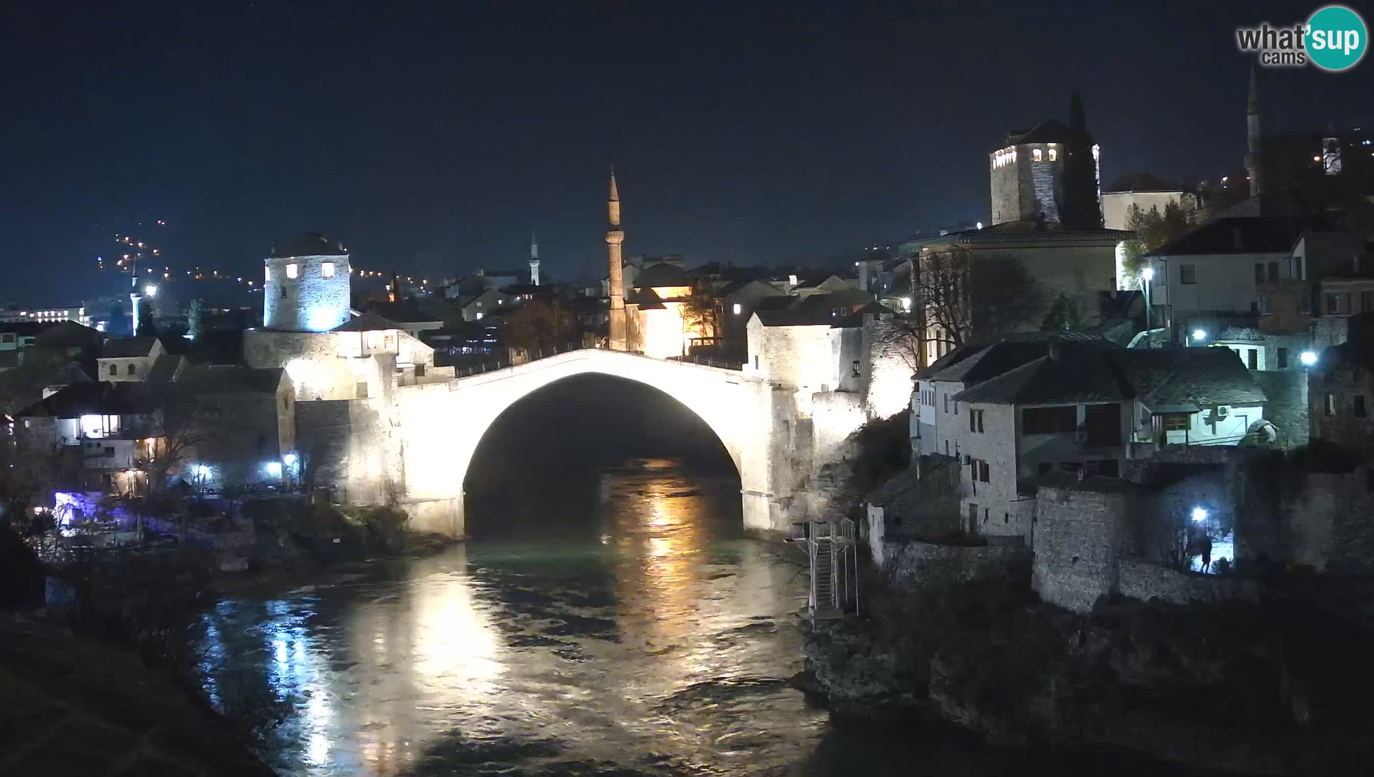 Cámara web de Mostar – El Viejo Puente sobre el río Neretva