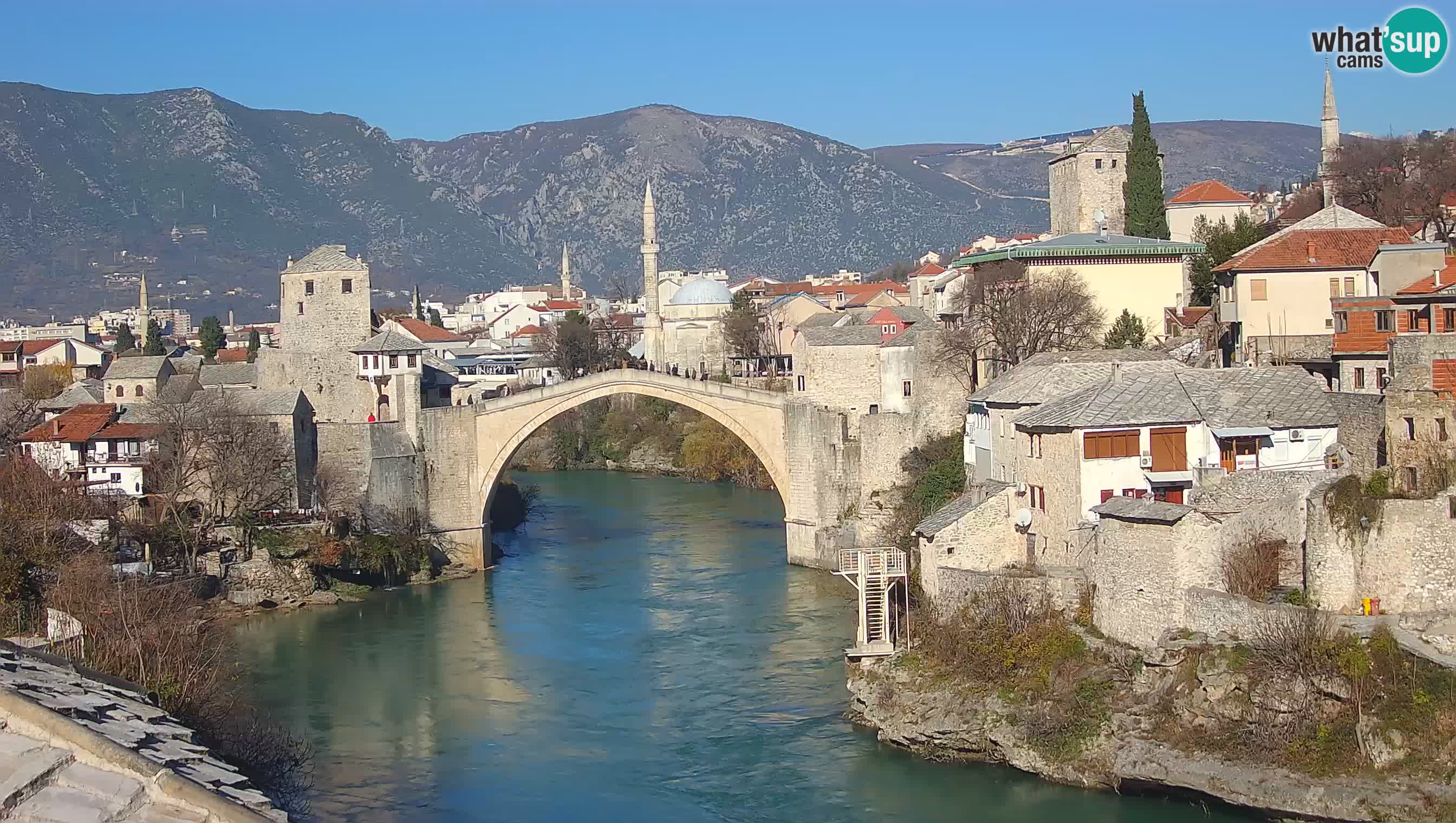 Live Webcam of Mostar – Stari Most (Old Bridge) and Neretva River