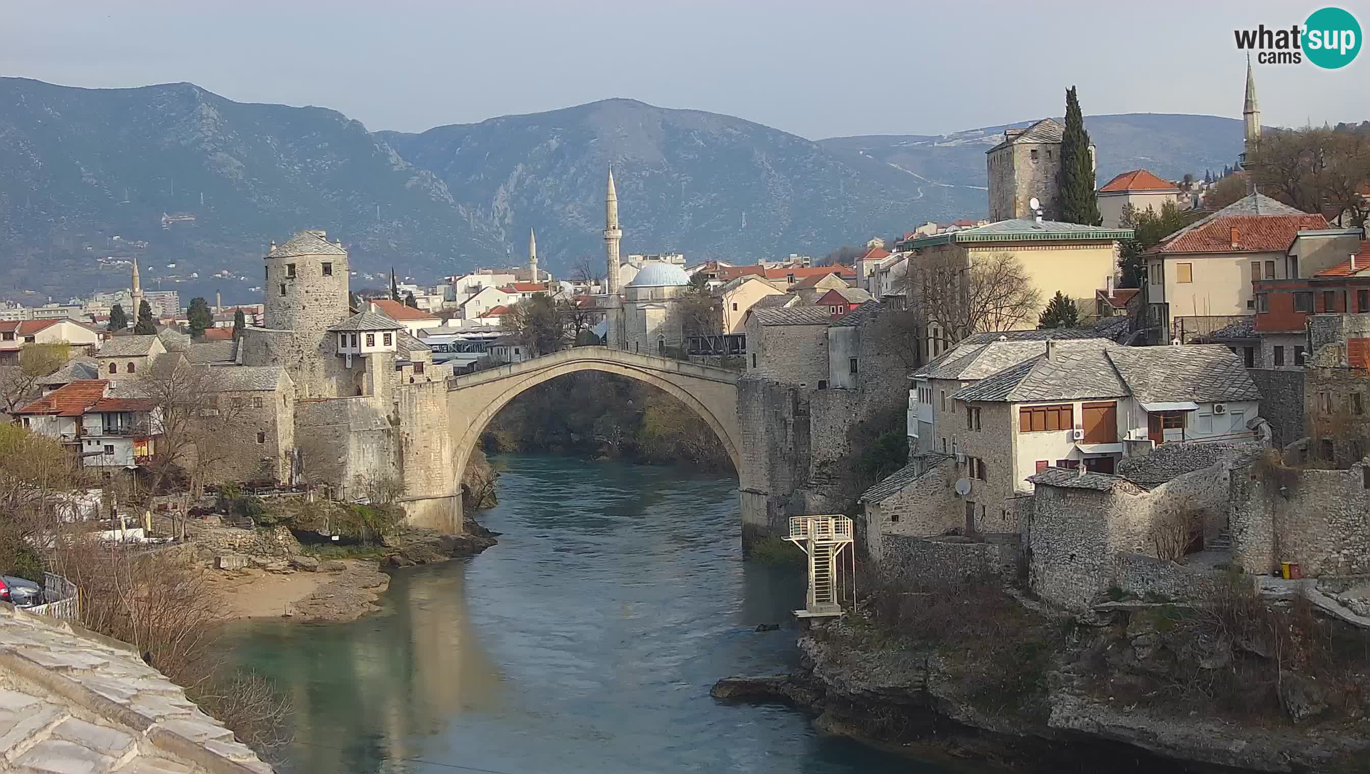 Mostar web kamera – Stari Most i rijeka Neretva – Goa Mostar