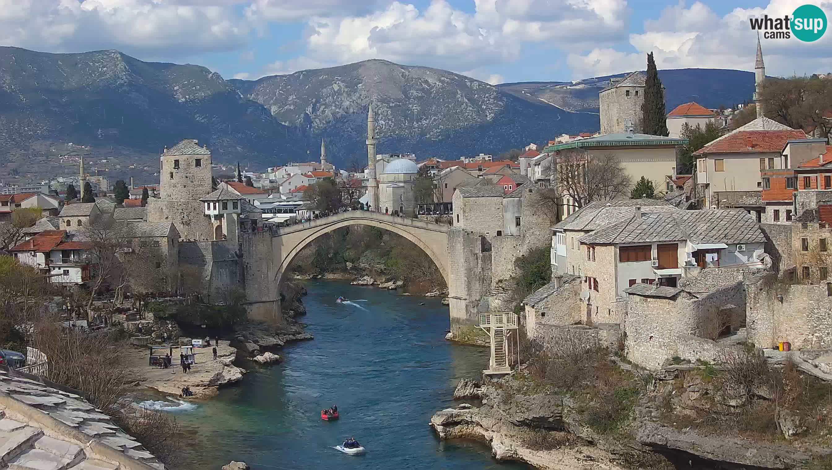 Mostar live – Webcam auf die Alte Brücke (Stari Most) und den Fluss Neretva