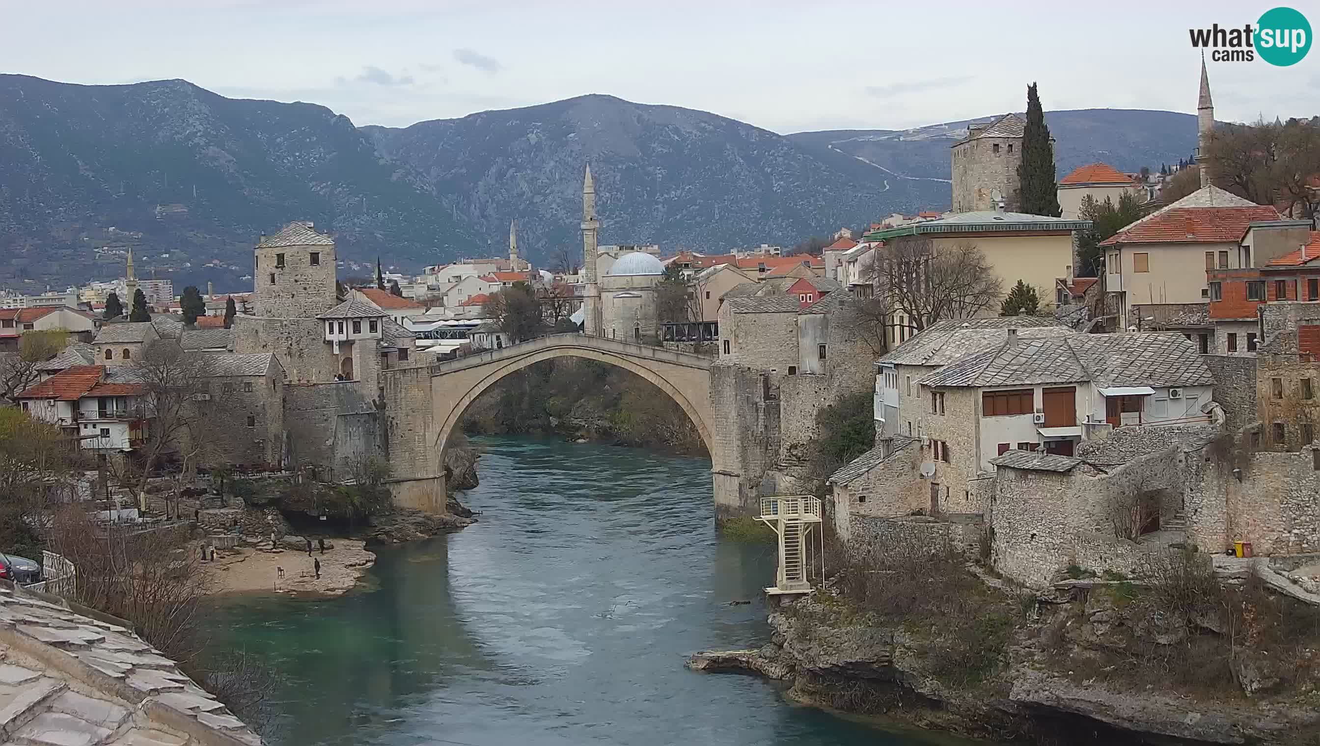Mostar web kamera – Stari Most i rijeka Neretva – Goa Mostar