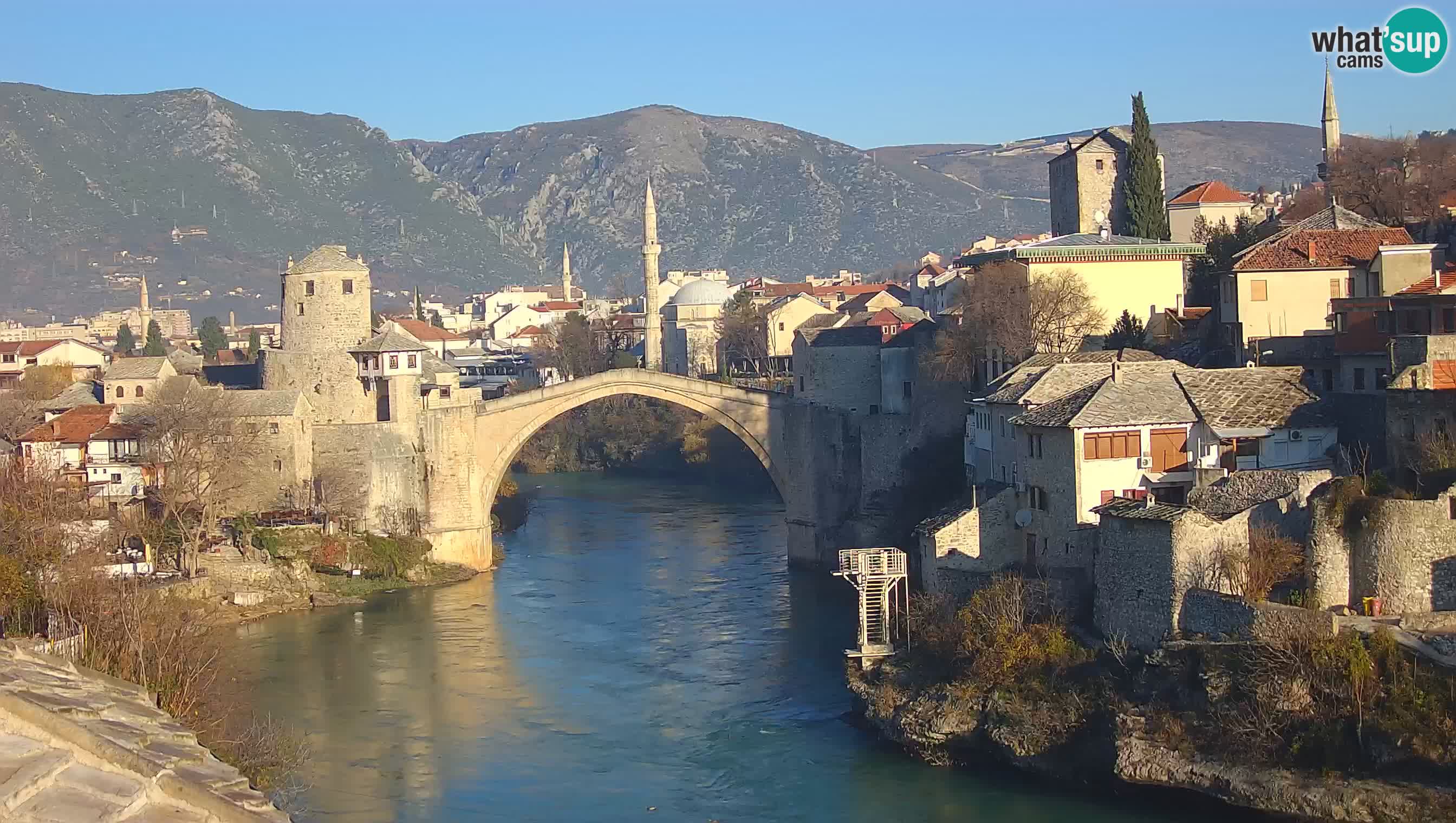 Live Webcam of Mostar – Stari Most (Old Bridge) and Neretva River