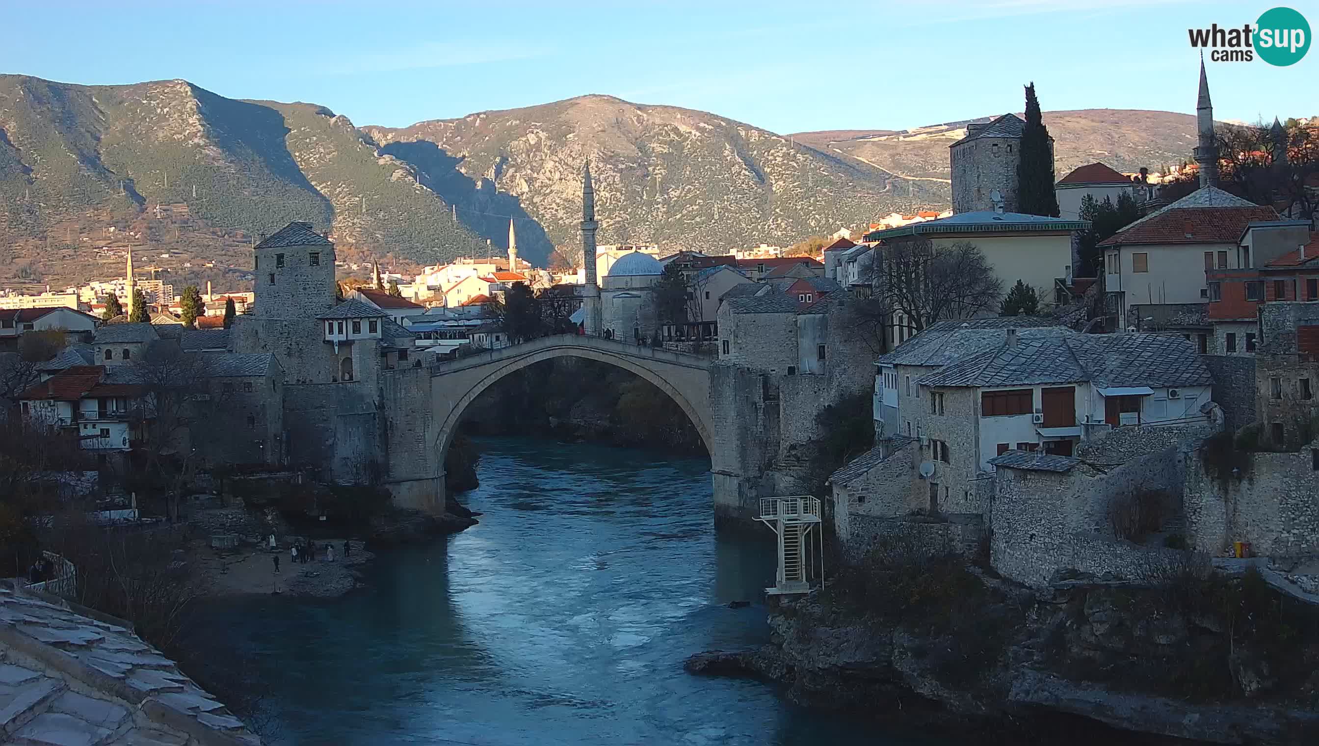 Mostar v živo – Spletna kamera na Starem mostu in reki Neretvi