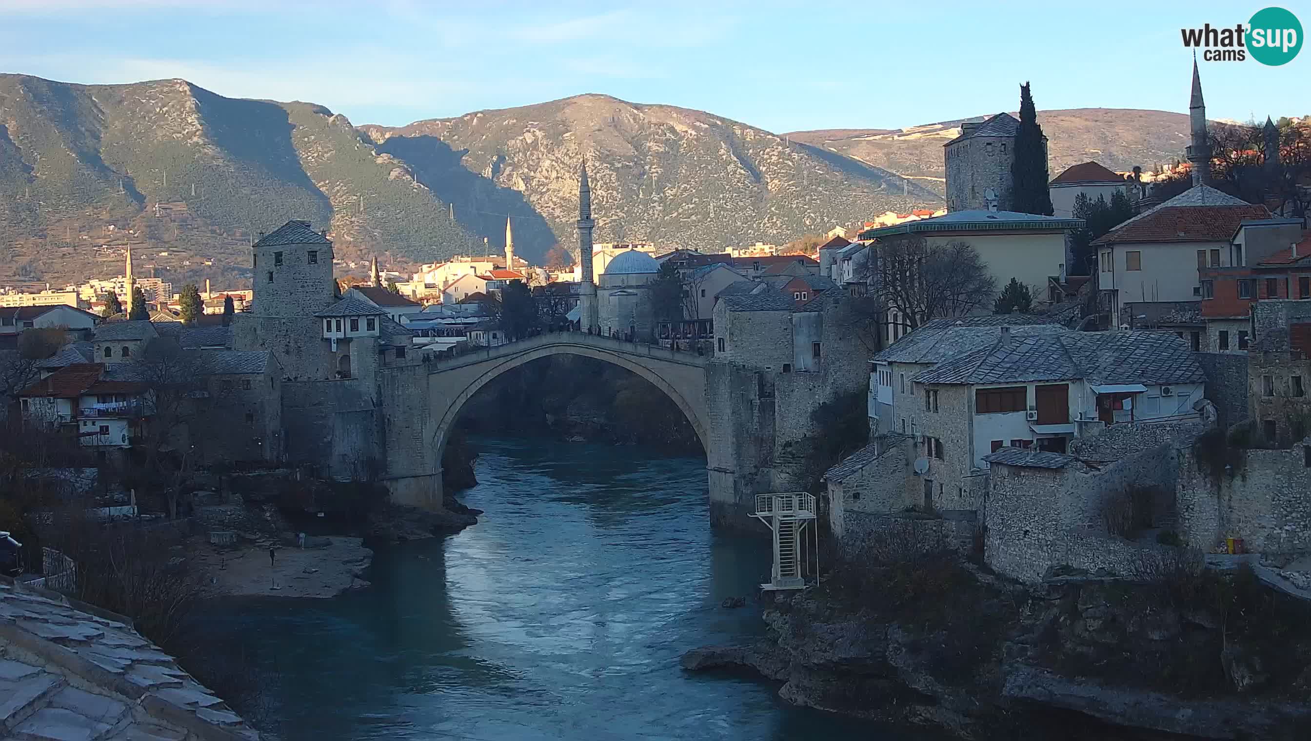 Live Webcam of Mostar – Stari Most (Old Bridge) and Neretva River