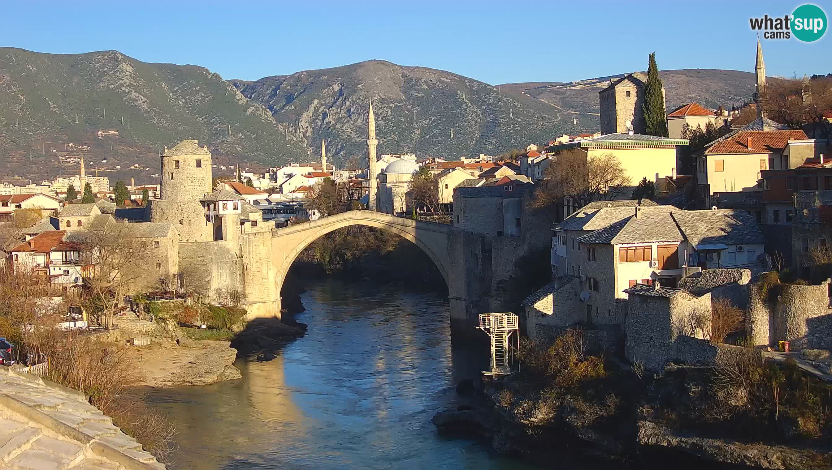Live Webcam of Mostar – Stari Most (Old Bridge) and Neretva River