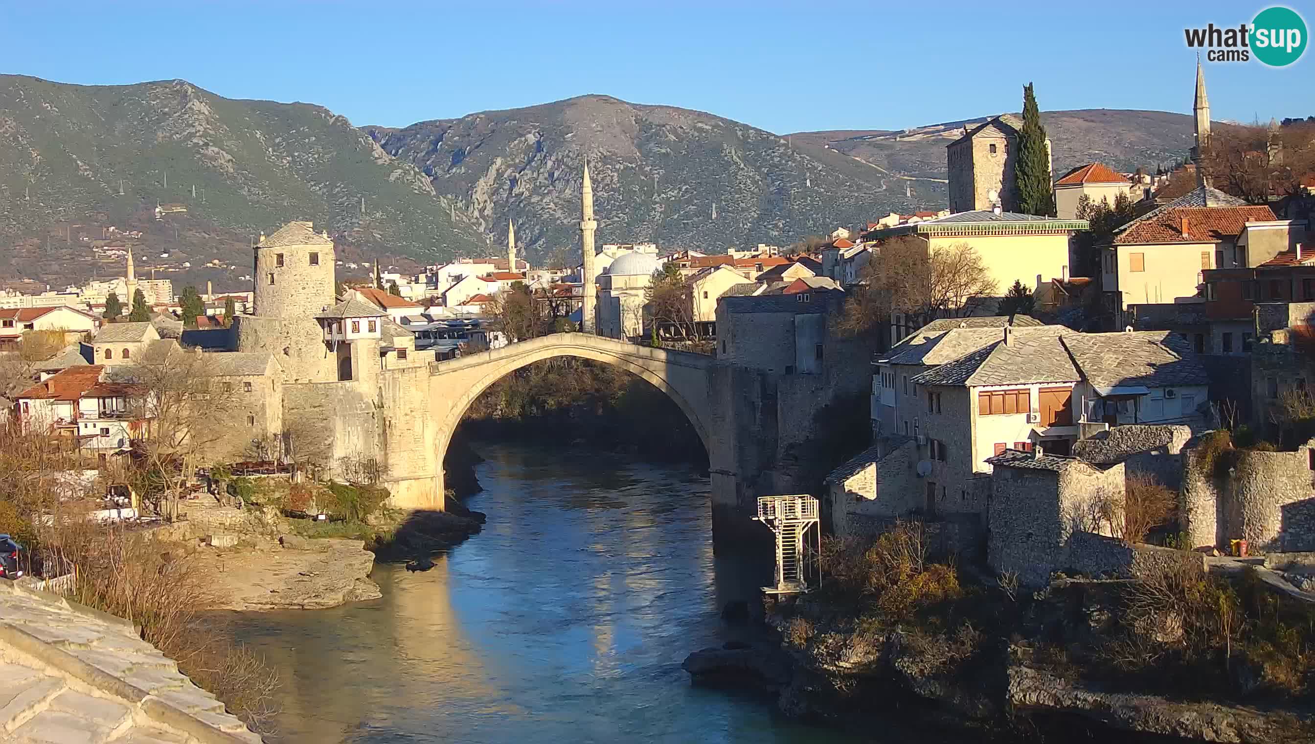 Mostar v živo – Spletna kamera na Starem mostu in reki Neretvi