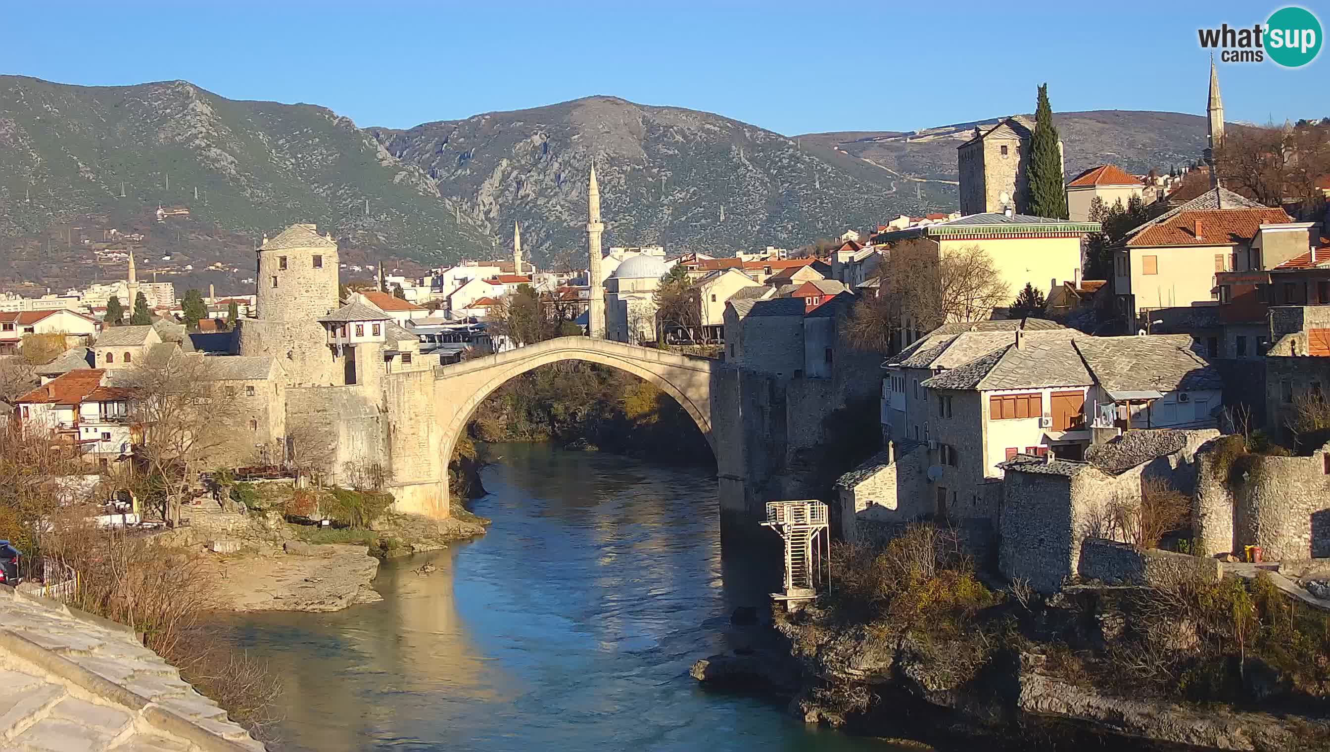 Mostar v živo – Spletna kamera na Starem mostu in reki Neretvi