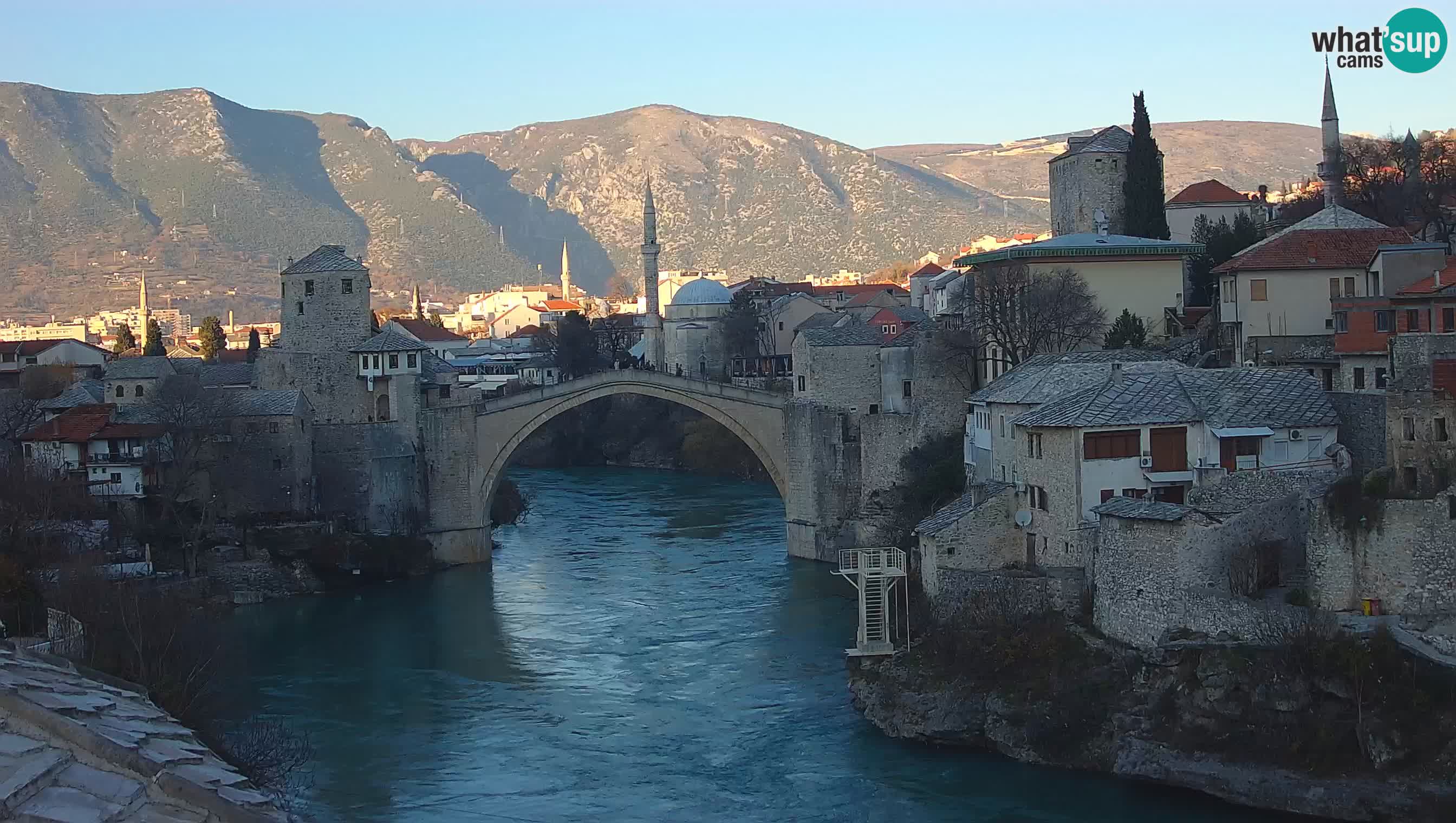 Mostar v živo – Spletna kamera na Starem mostu in reki Neretvi