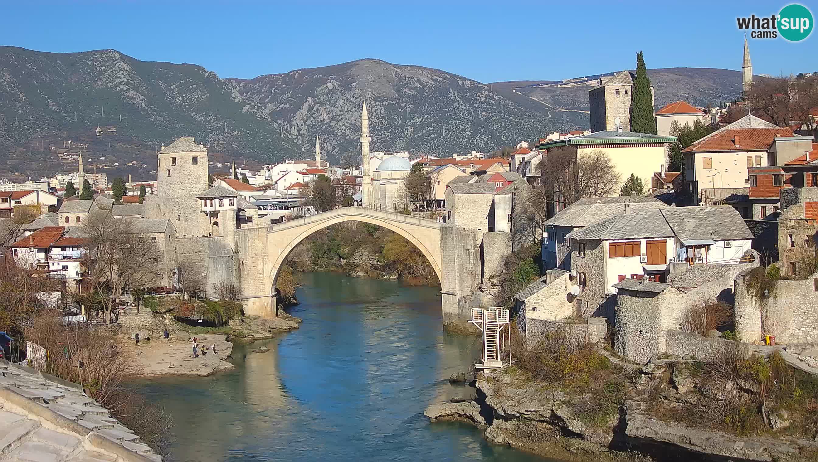 Mostar web kamera – Stari Most i rijeka Neretva – Goa Mostar