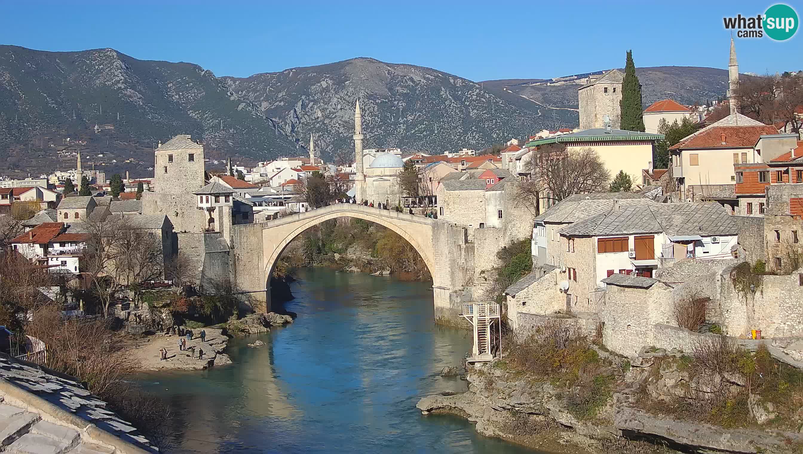 Cámara web de Mostar – El Viejo Puente sobre el río Neretva