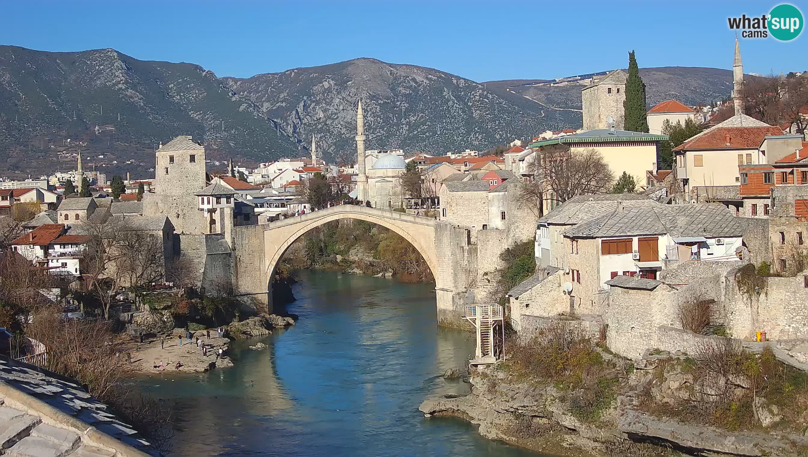 Mostar in diretta – Webcam sul Ponte Vecchio (Stari Most) e fiume Neretva