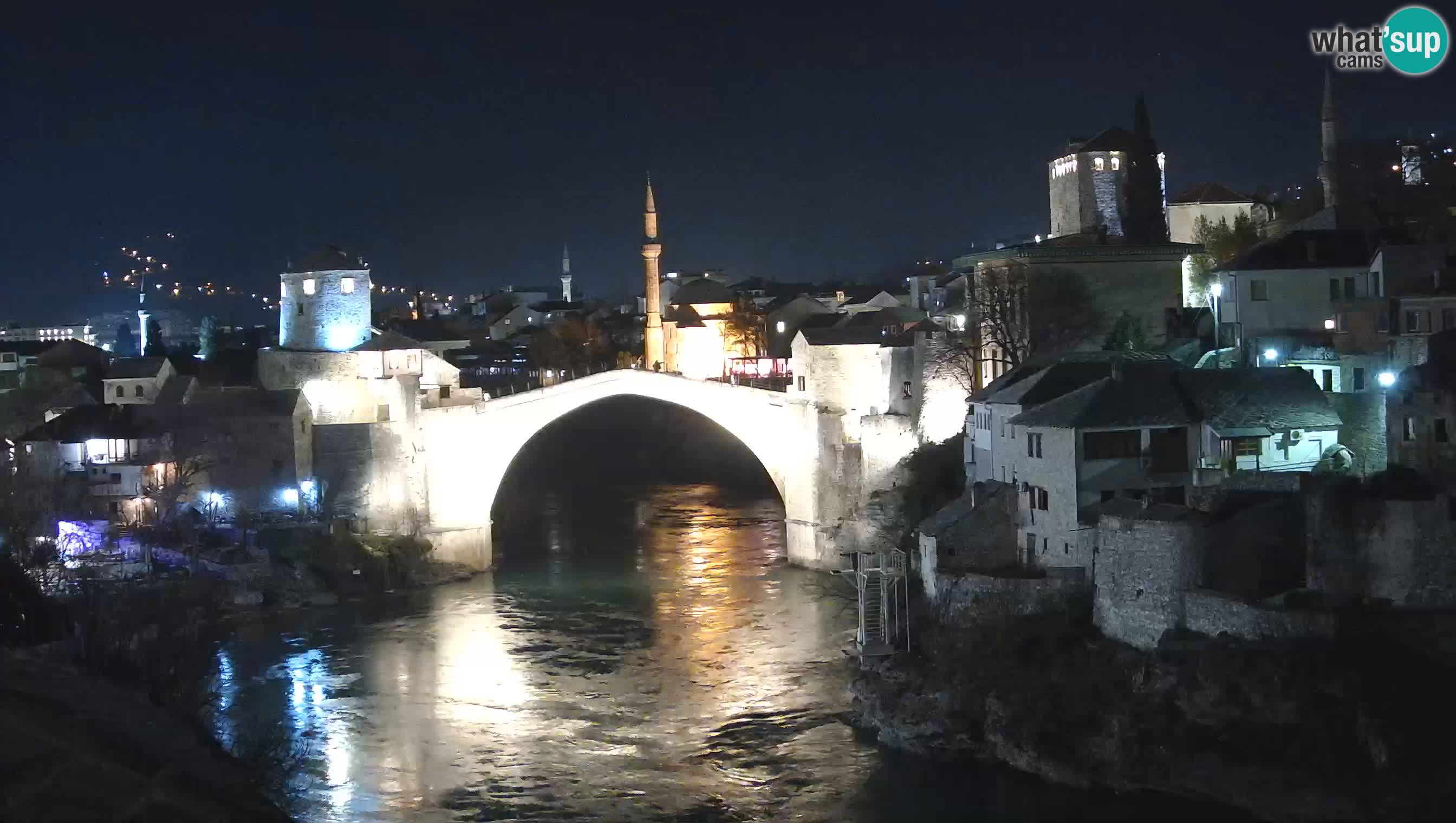 Mostar live – Webcam auf die Alte Brücke (Stari Most) und den Fluss Neretva