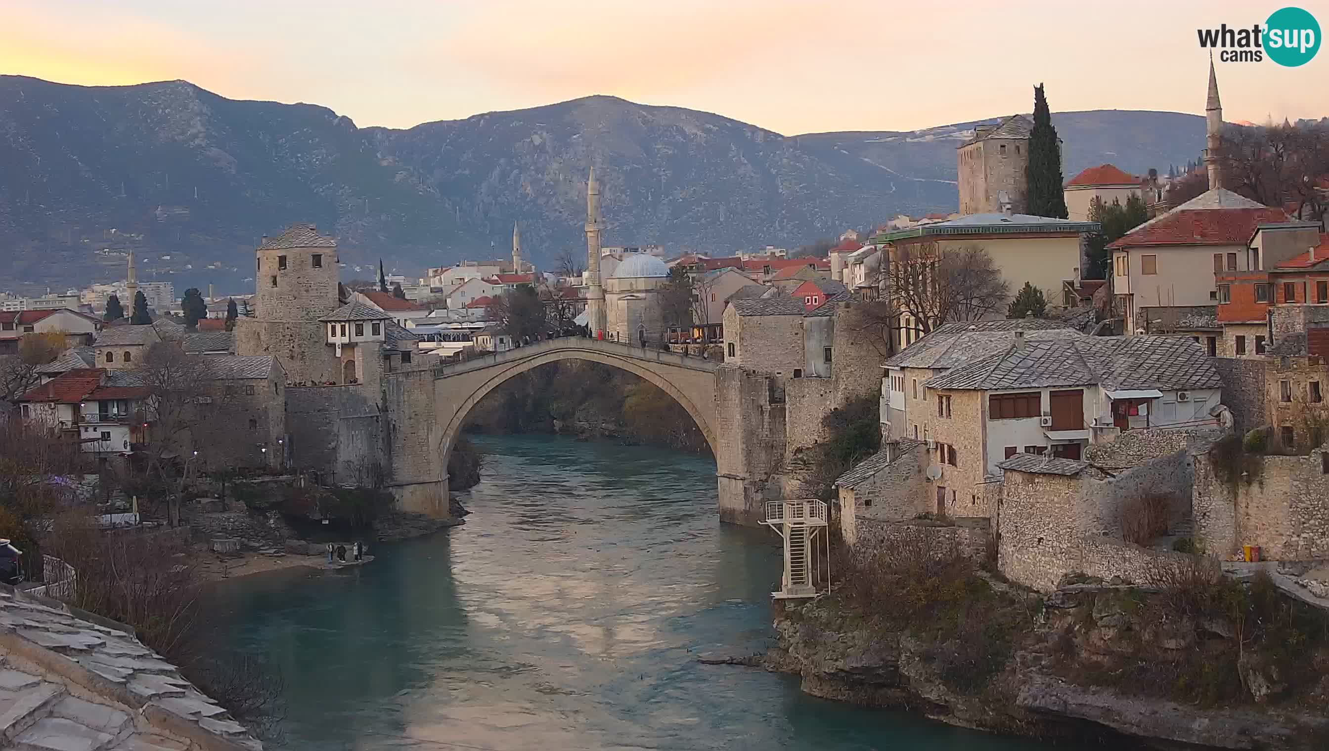 Mostar in diretta – Webcam sul Ponte Vecchio (Stari Most) e fiume Neretva