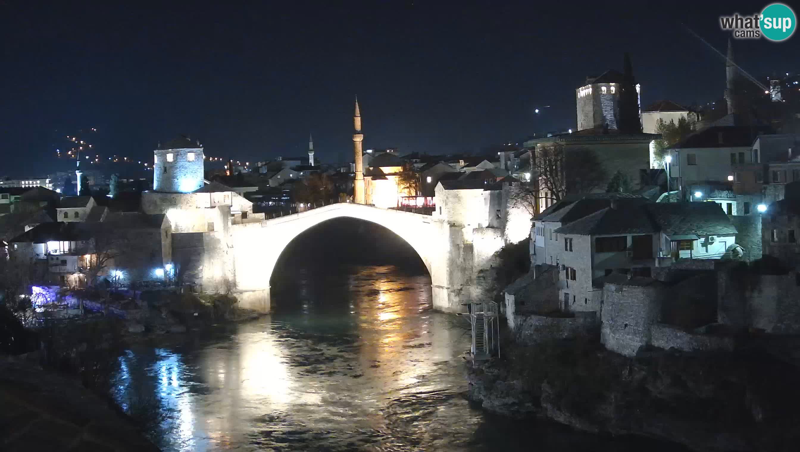 Webcam de Mostar – Le Vieux Pont sur la rivière Neretva