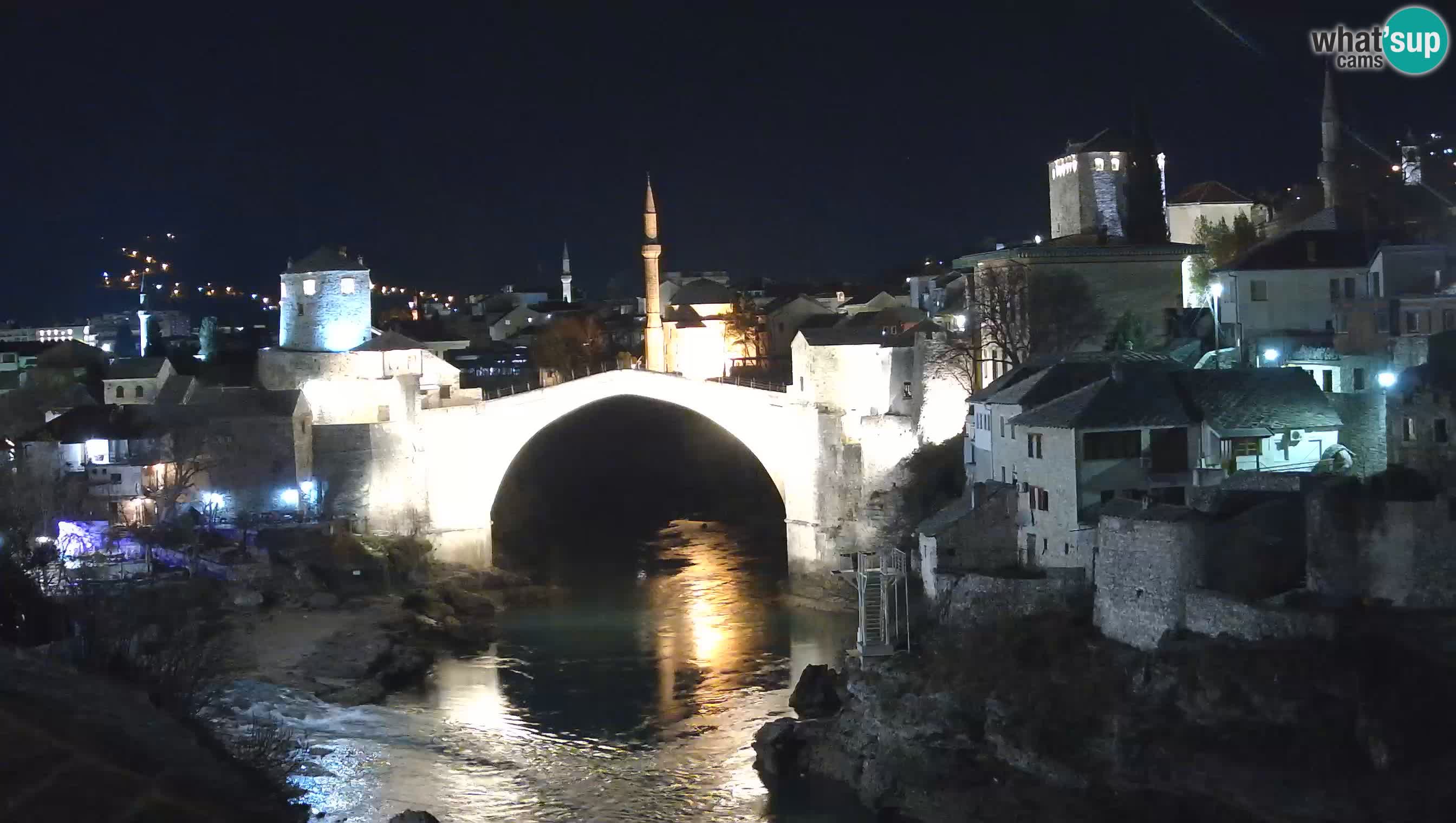 Mostar live – Webcam auf die Alte Brücke (Stari Most) und den Fluss Neretva