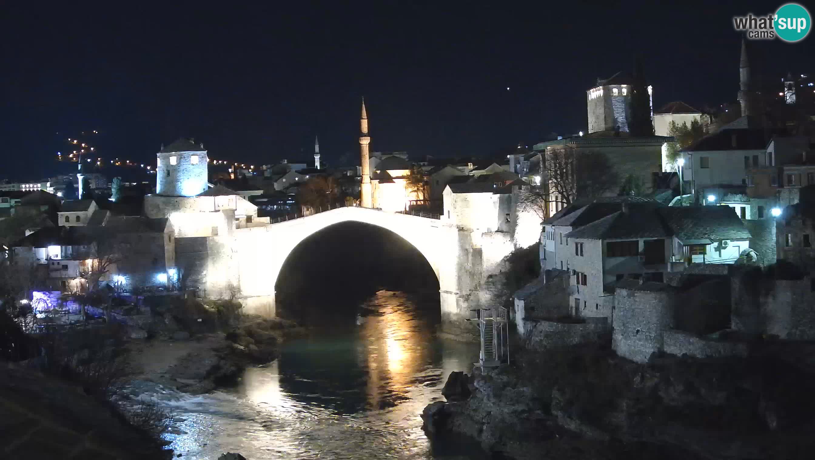 Mostar live – Webcam auf die Alte Brücke (Stari Most) und den Fluss Neretva
