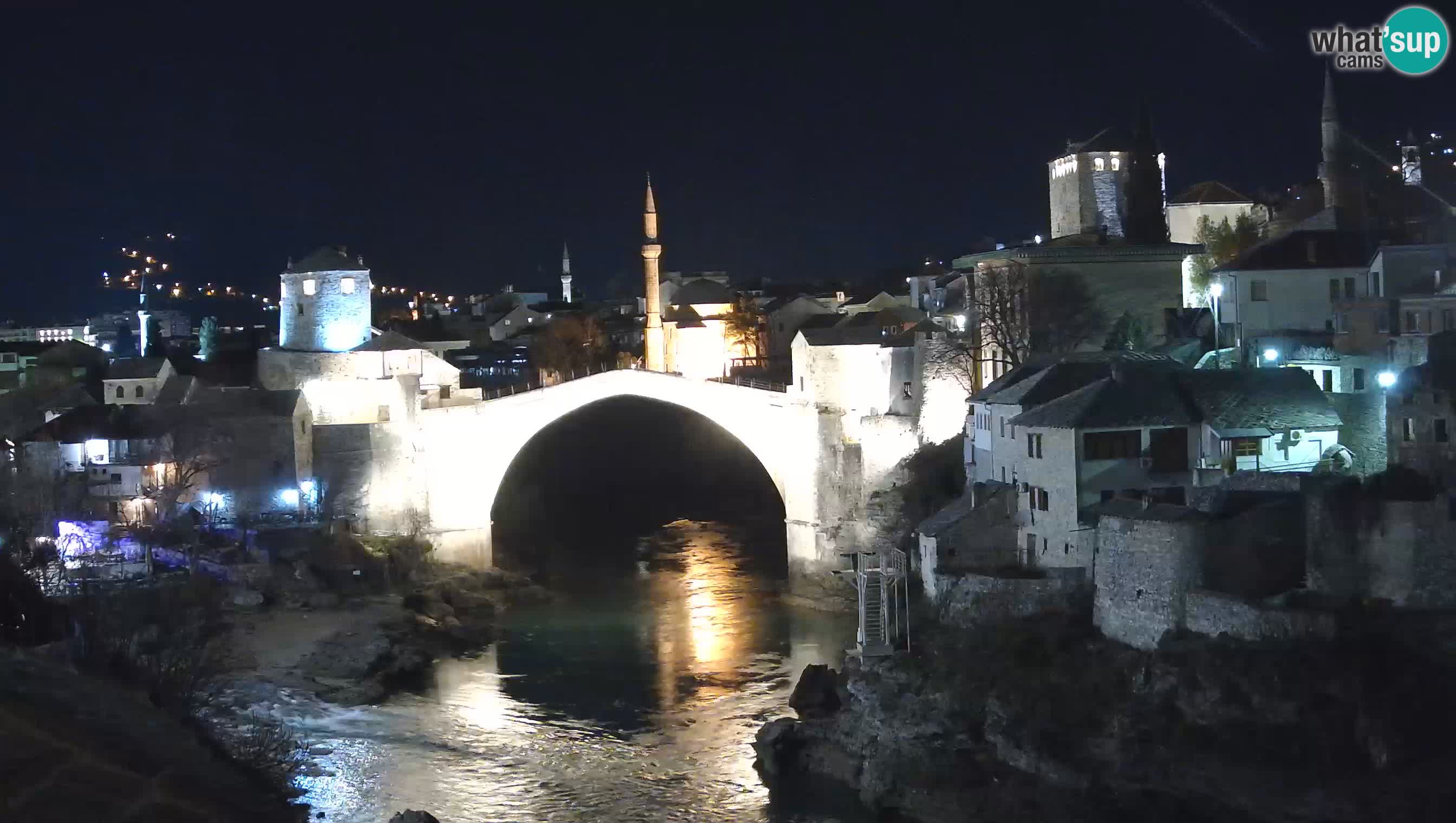 Mostar live – Webcam auf die Alte Brücke (Stari Most) und den Fluss Neretva