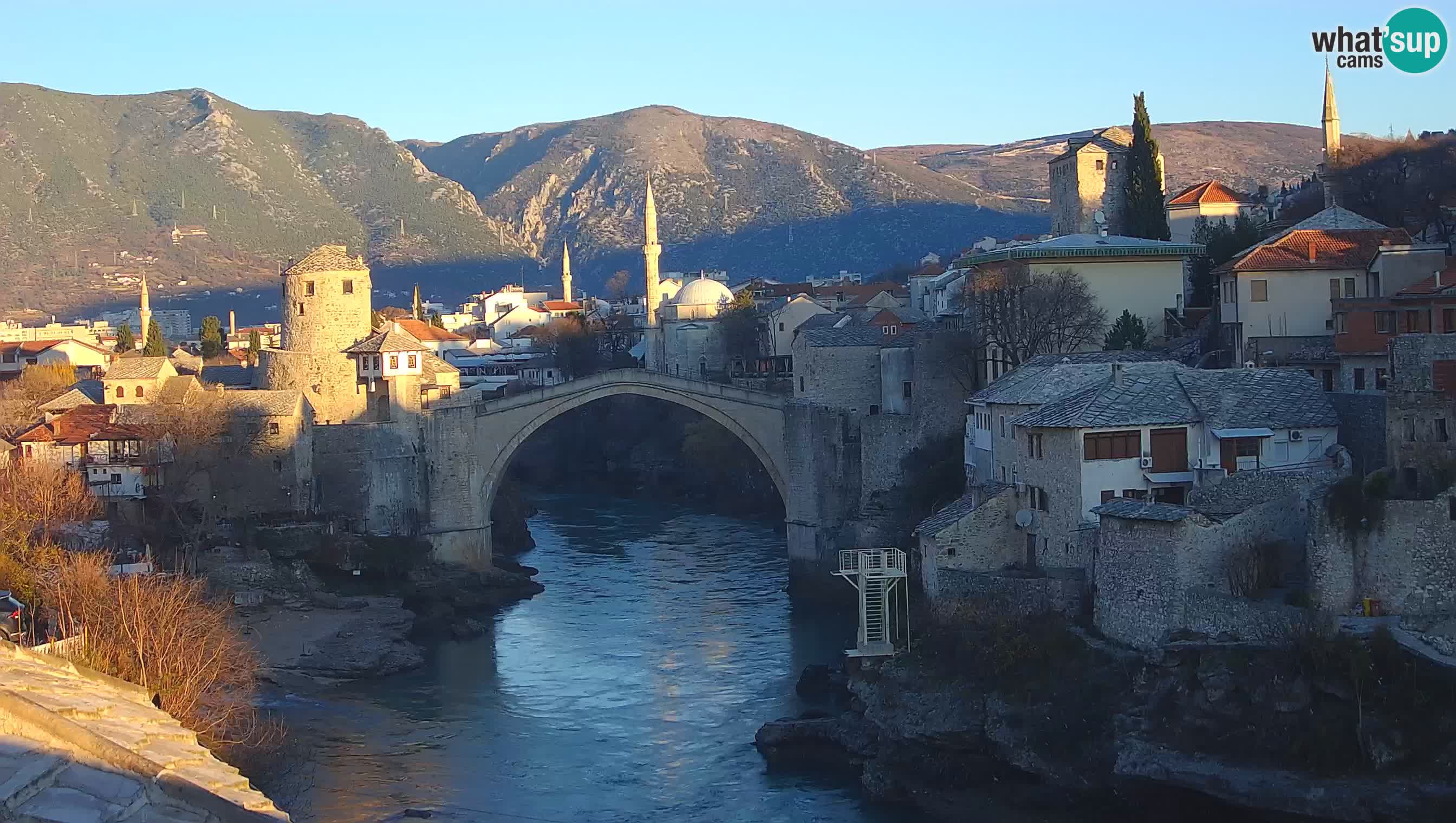 Mostar web kamera – Stari Most i rijeka Neretva – Goa Mostar