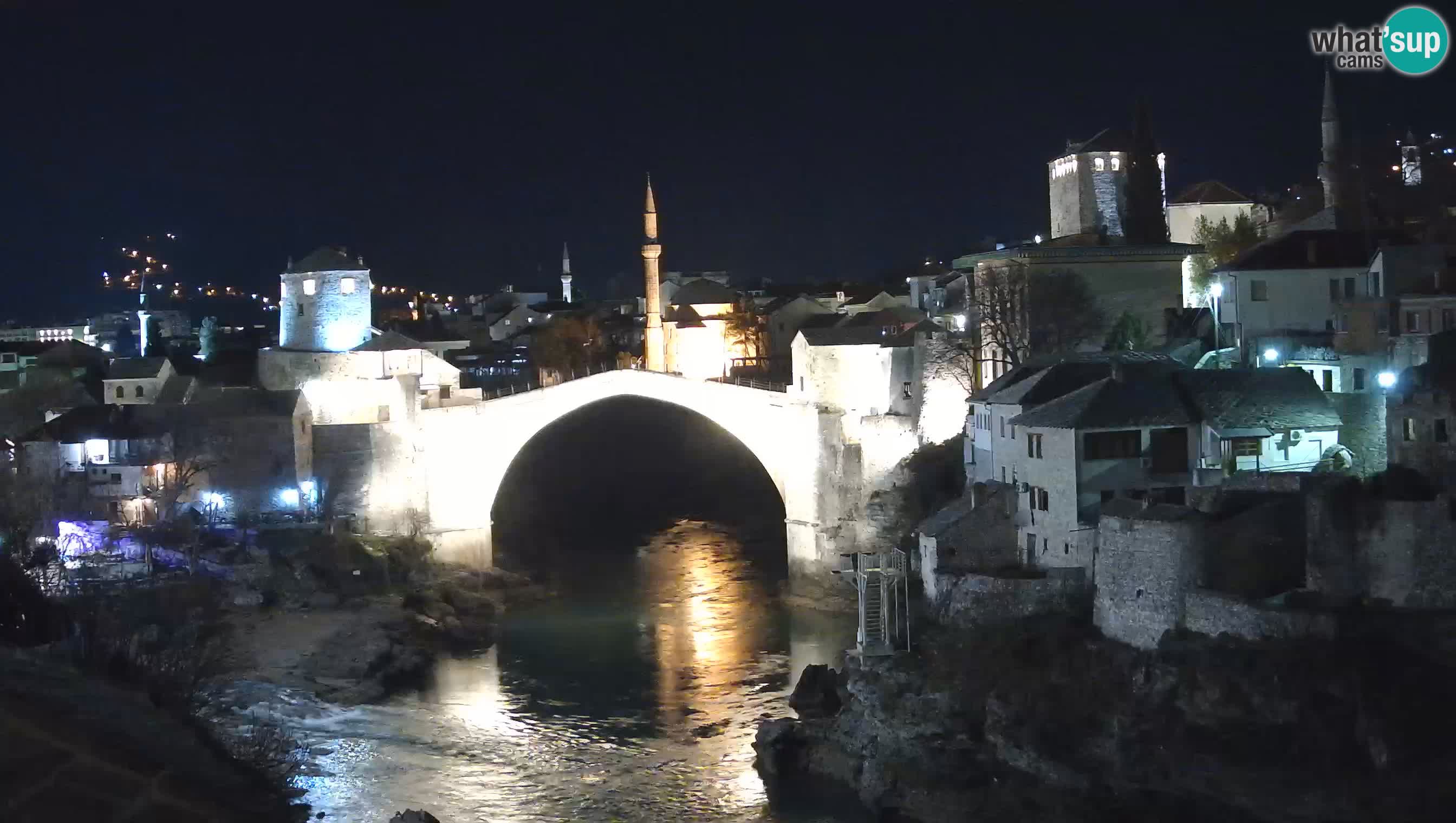 Mostar live – Webcam auf die Alte Brücke (Stari Most) und den Fluss Neretva