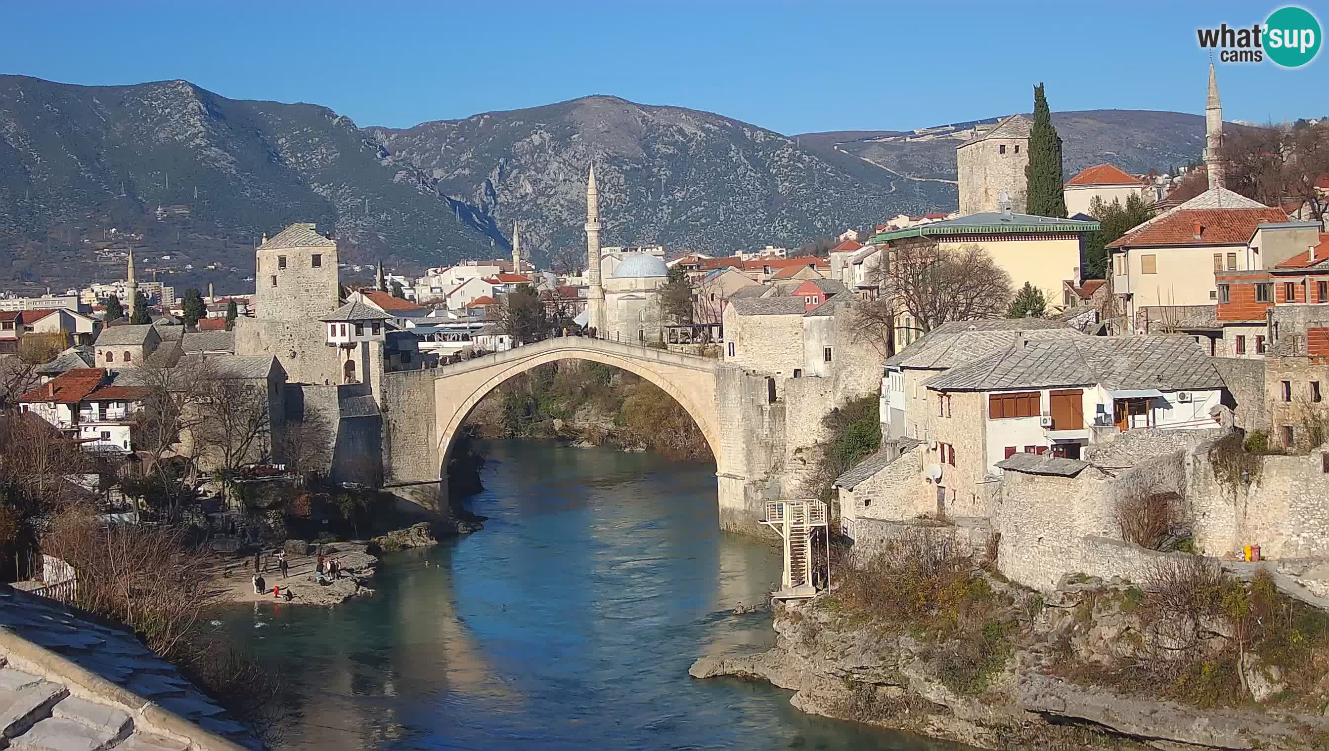 Mostar v živo – Spletna kamera na Starem mostu in reki Neretvi