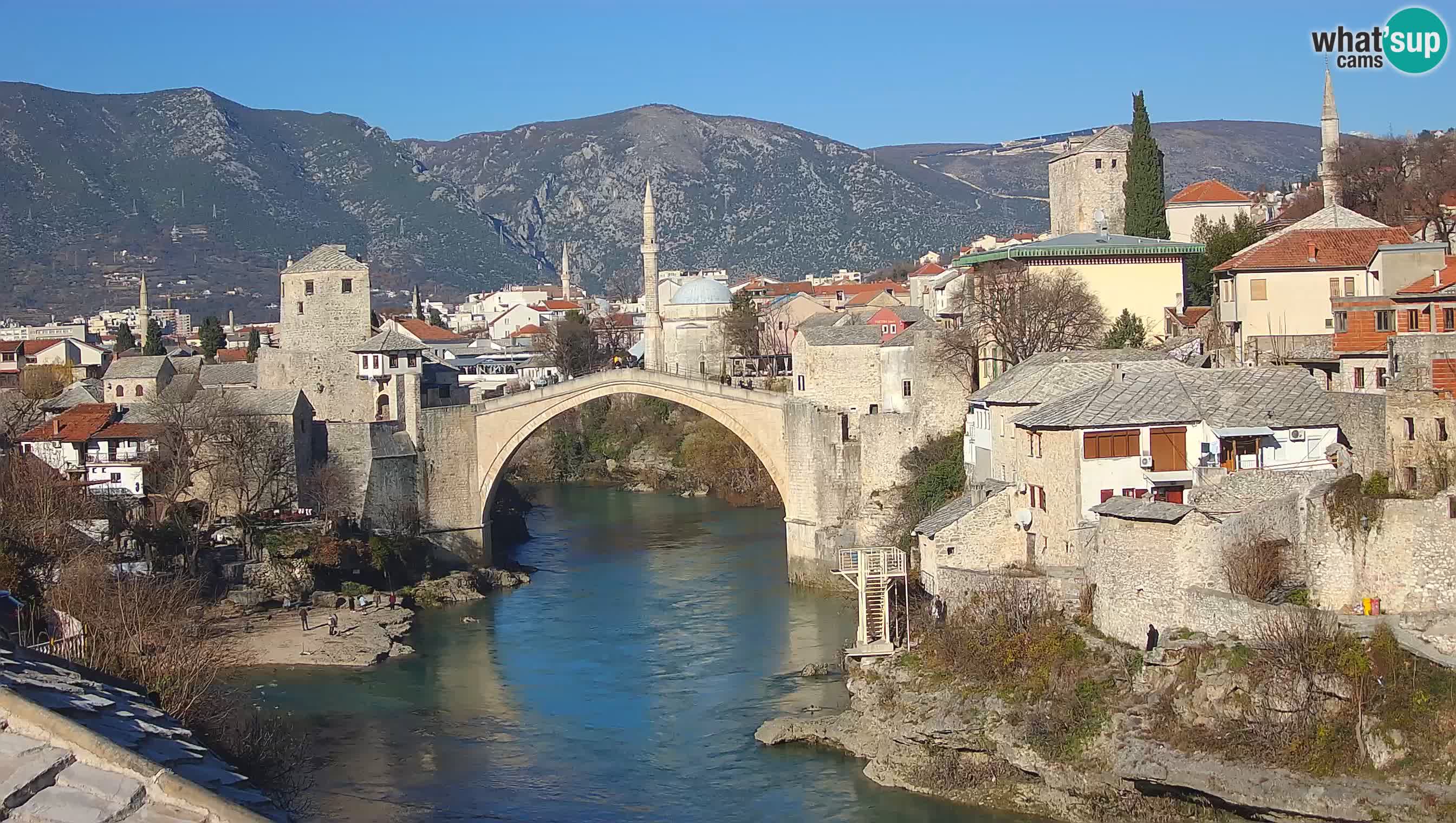 Mostar v živo – Spletna kamera na Starem mostu in reki Neretvi