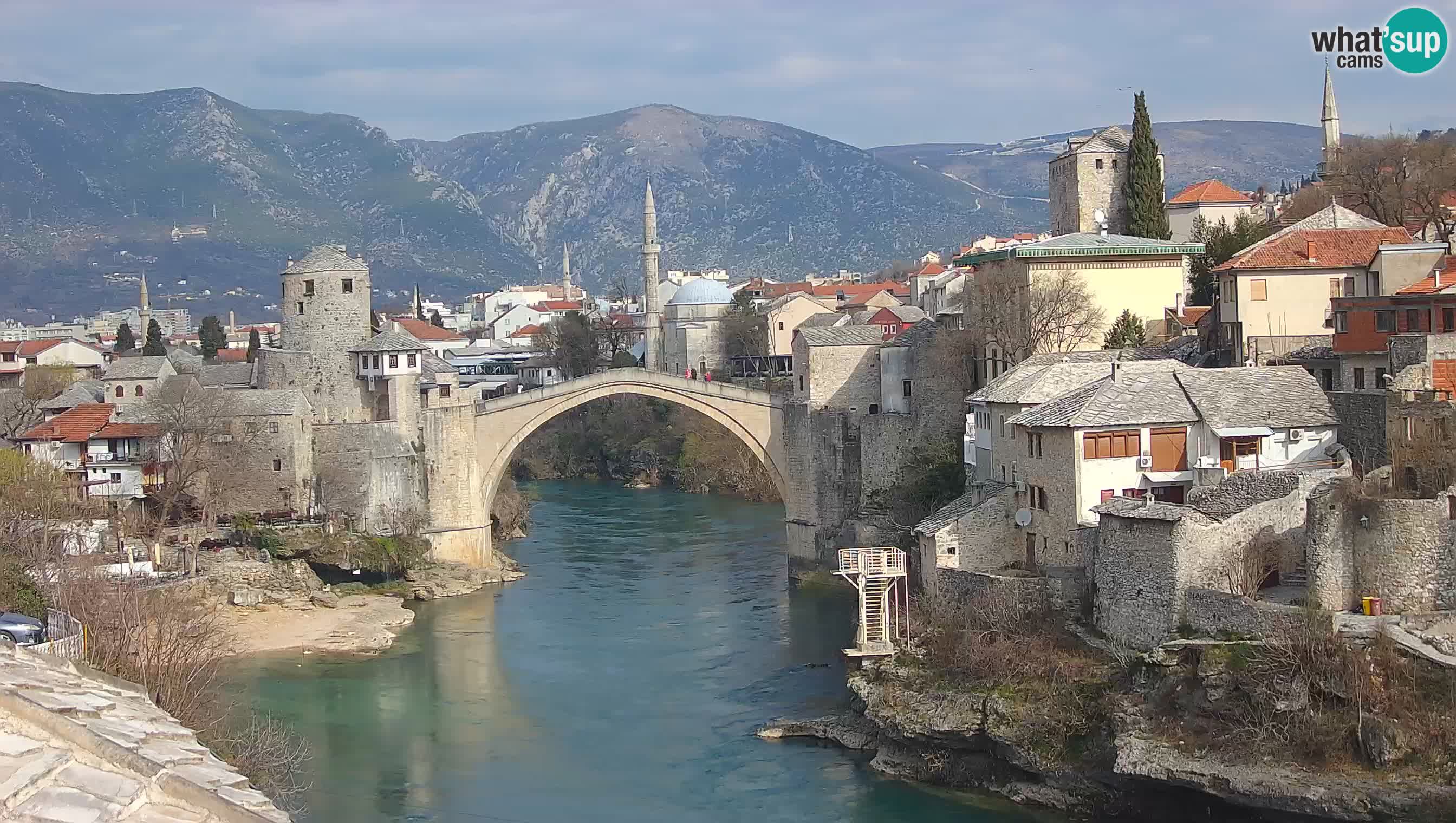 Mostar v živo – Spletna kamera na Starem mostu in reki Neretvi
