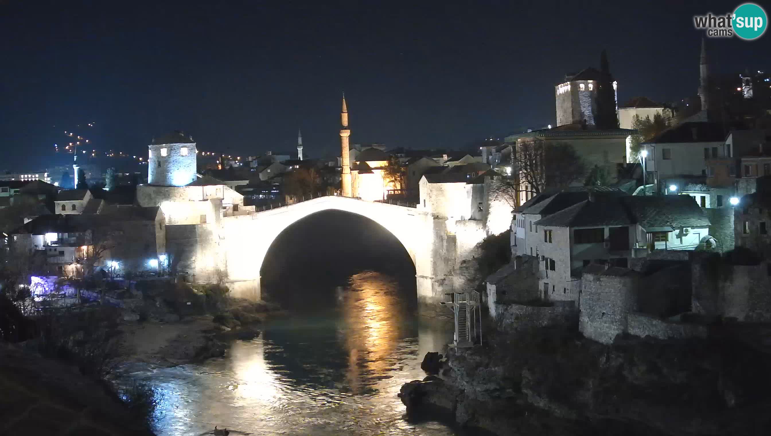 Cámara web de Mostar – El Viejo Puente sobre el río Neretva