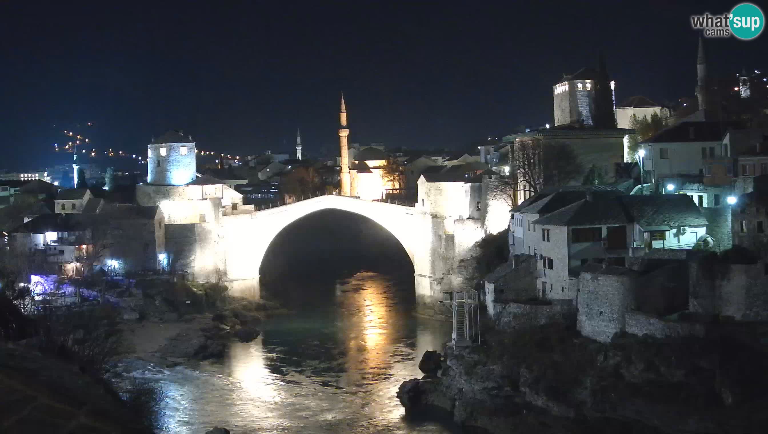 Mostar live – Webcam auf die Alte Brücke (Stari Most) und den Fluss Neretva