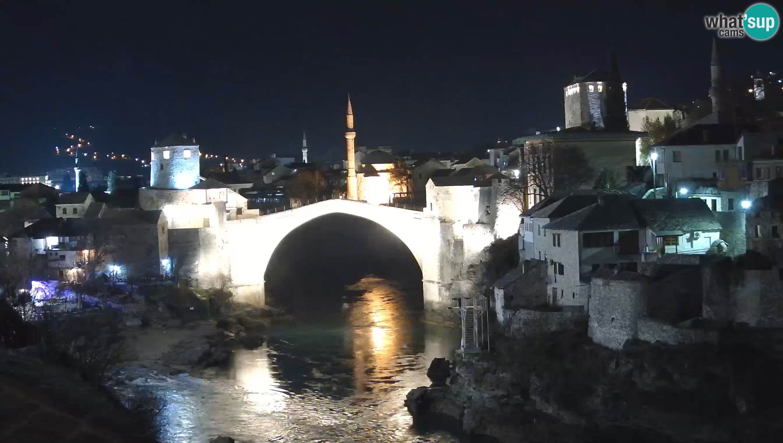Webcam de Mostar – Le Vieux Pont sur la rivière Neretva
